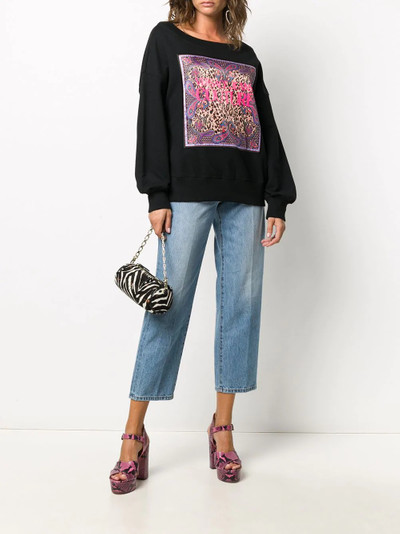 VERSACE JEANS COUTURE contrast logo sweatshirt outlook