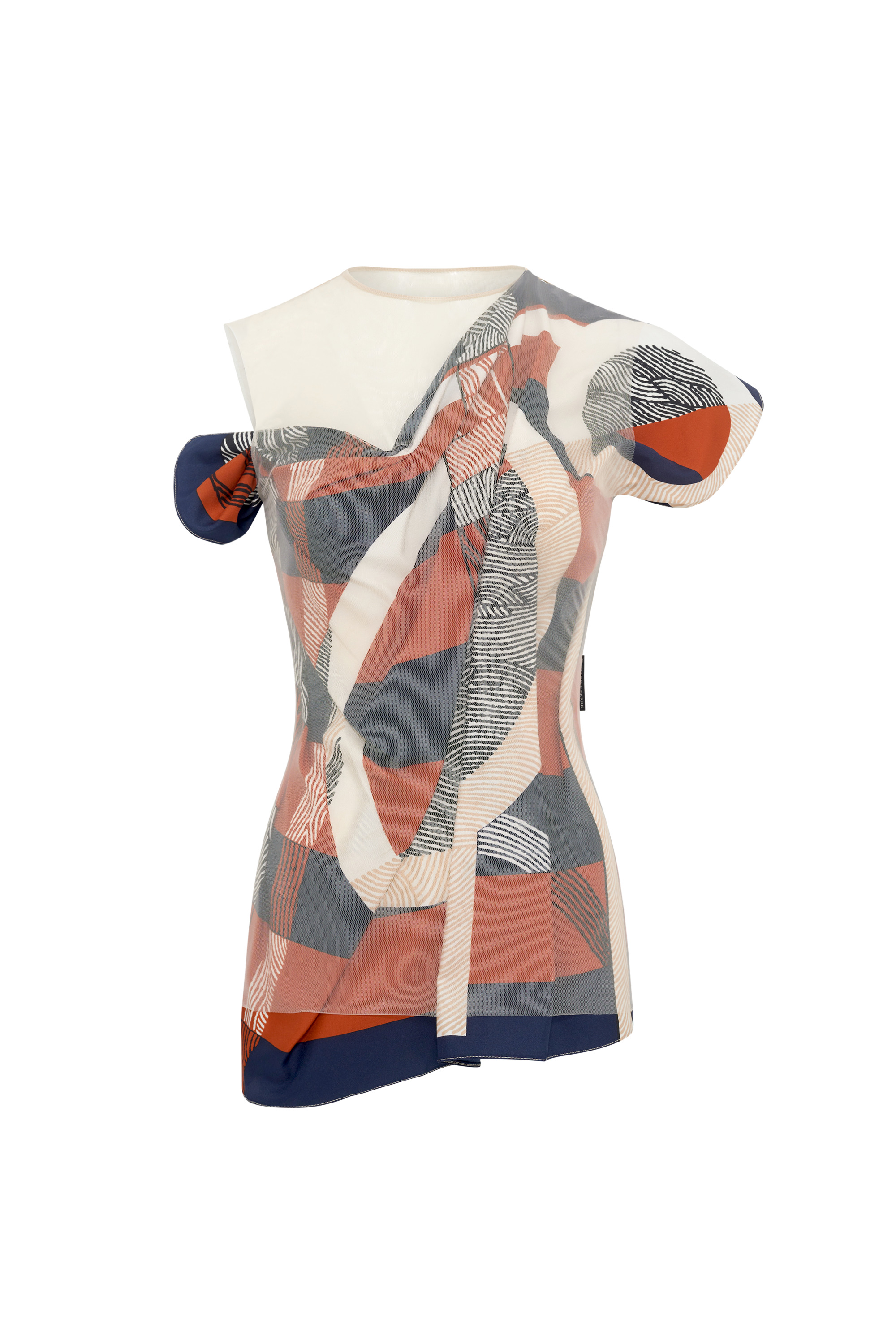 Regenerated Silk Scarves Layer Top - 8