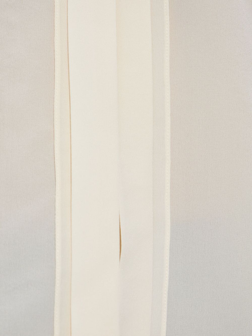 pleated-detail silk shirt - 5