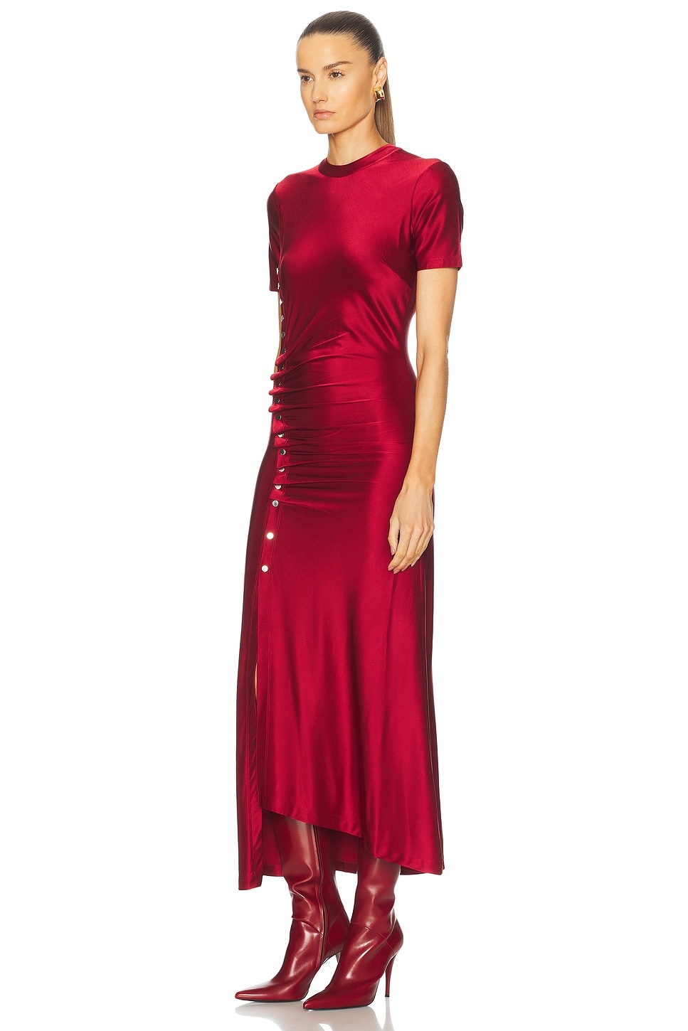 Short Sleeve Midi Dress - 3