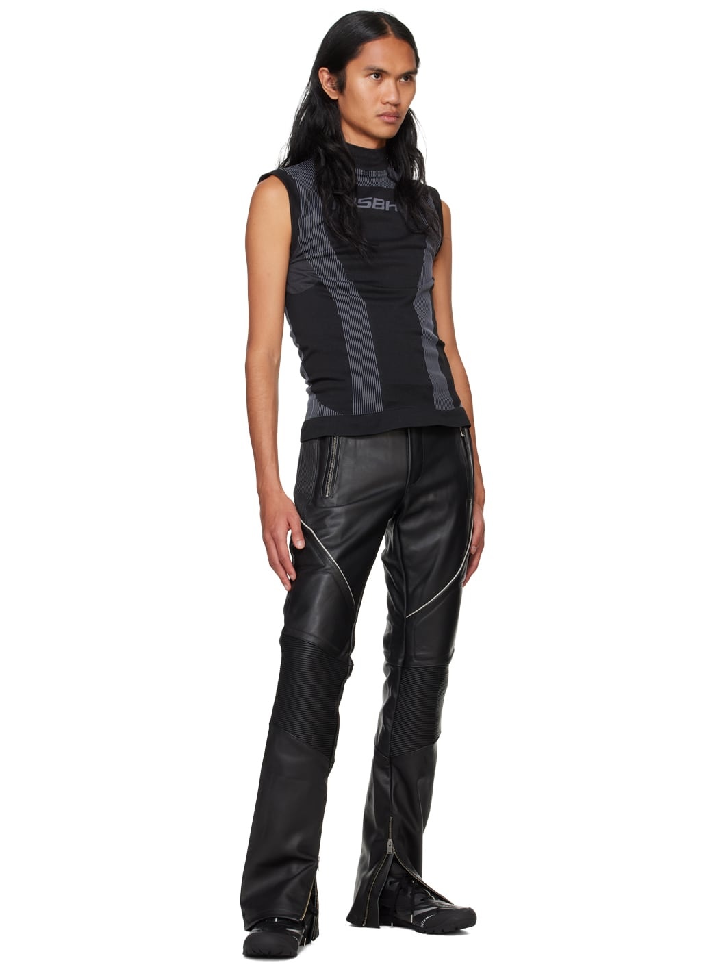 Black Sport Sleeveless Top - 4