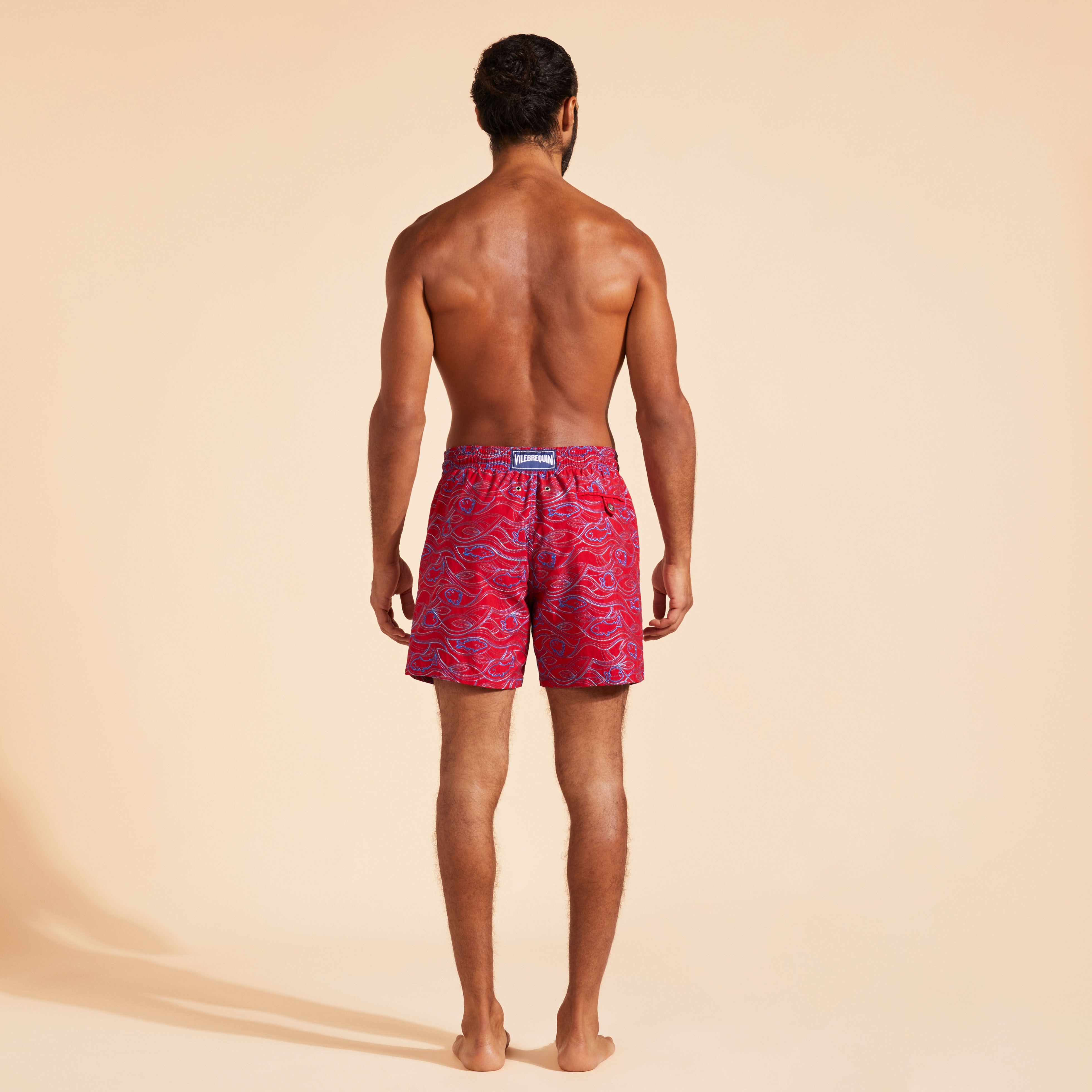 Men Swim Shorts Embroidered Aquarium- Limited Edition - 4