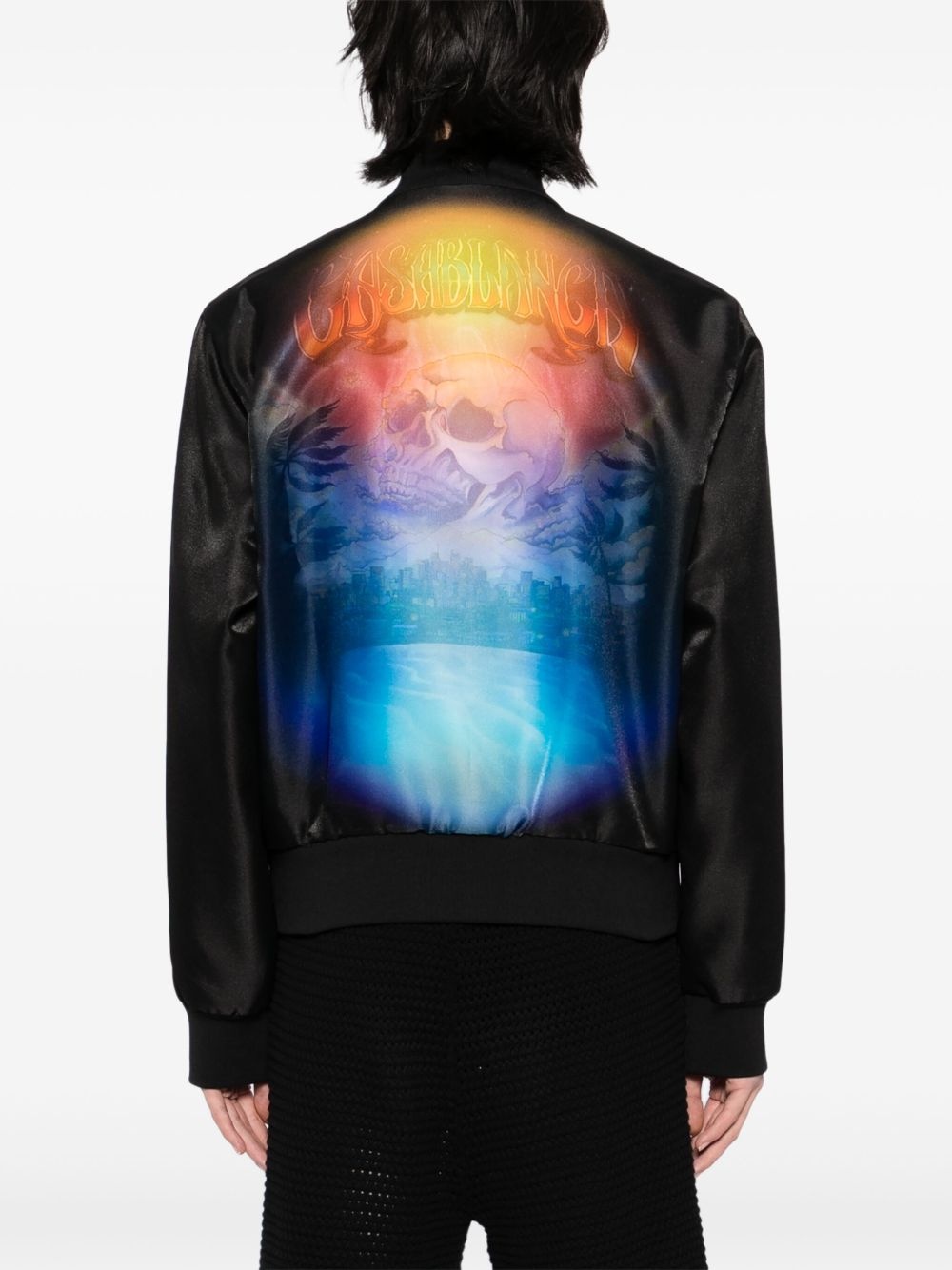 gradient bomber jacket - 4