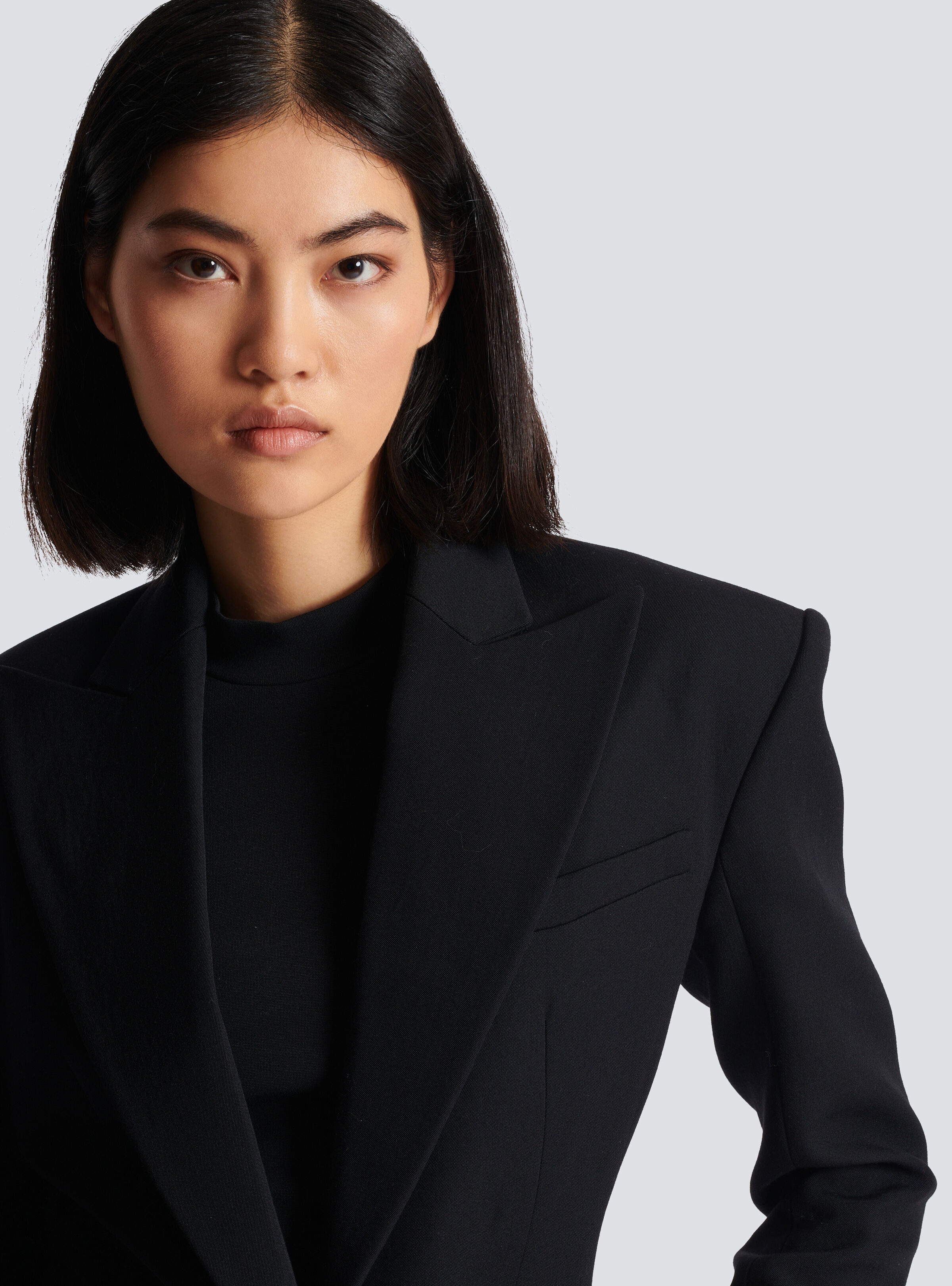 2-button cinched-waist jacket - 9