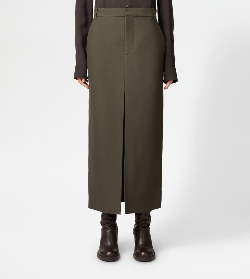 Tod's SKIRT IN WOOL - GREEN outlook