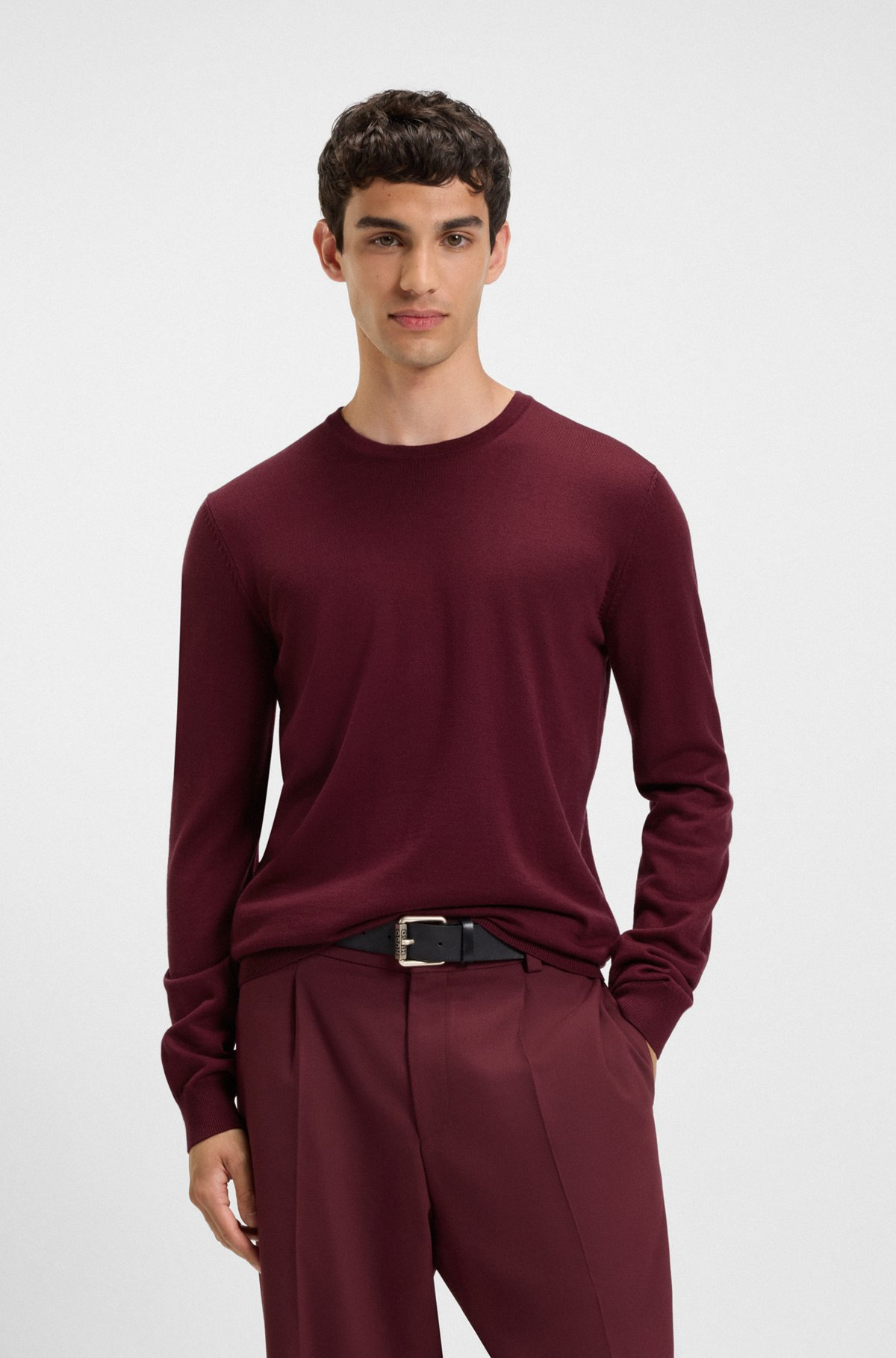 VIRGIN-WOOL SWEATER WITH EMBROIDERED LOGO - 2