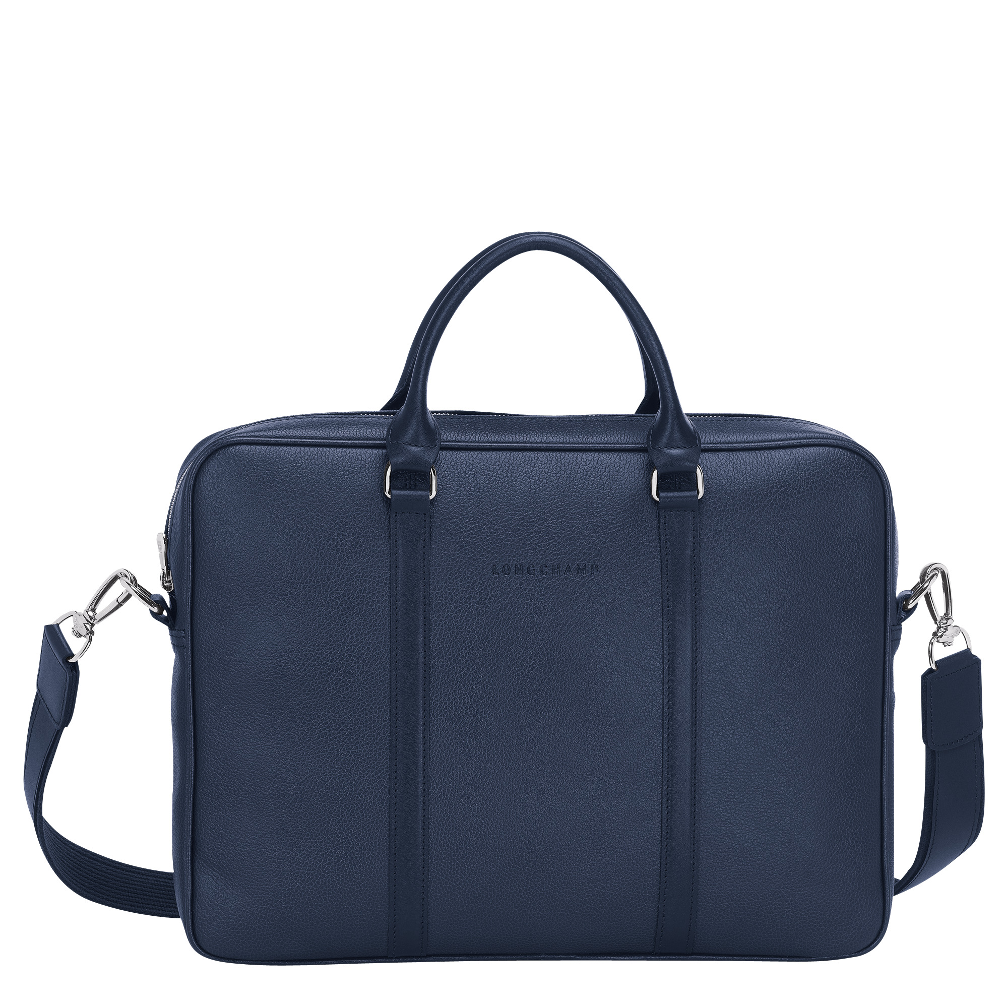 Le Foulonné XS Briefcase Navy - Leather - 1