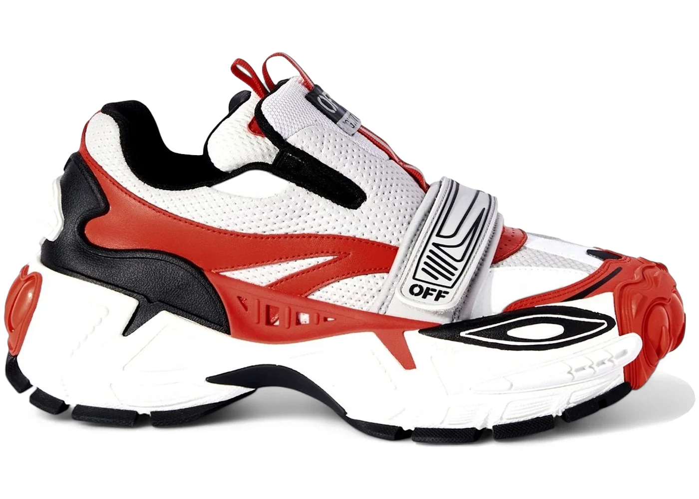 OFF-WHITE Glove Slip On Light Gray Red - 1