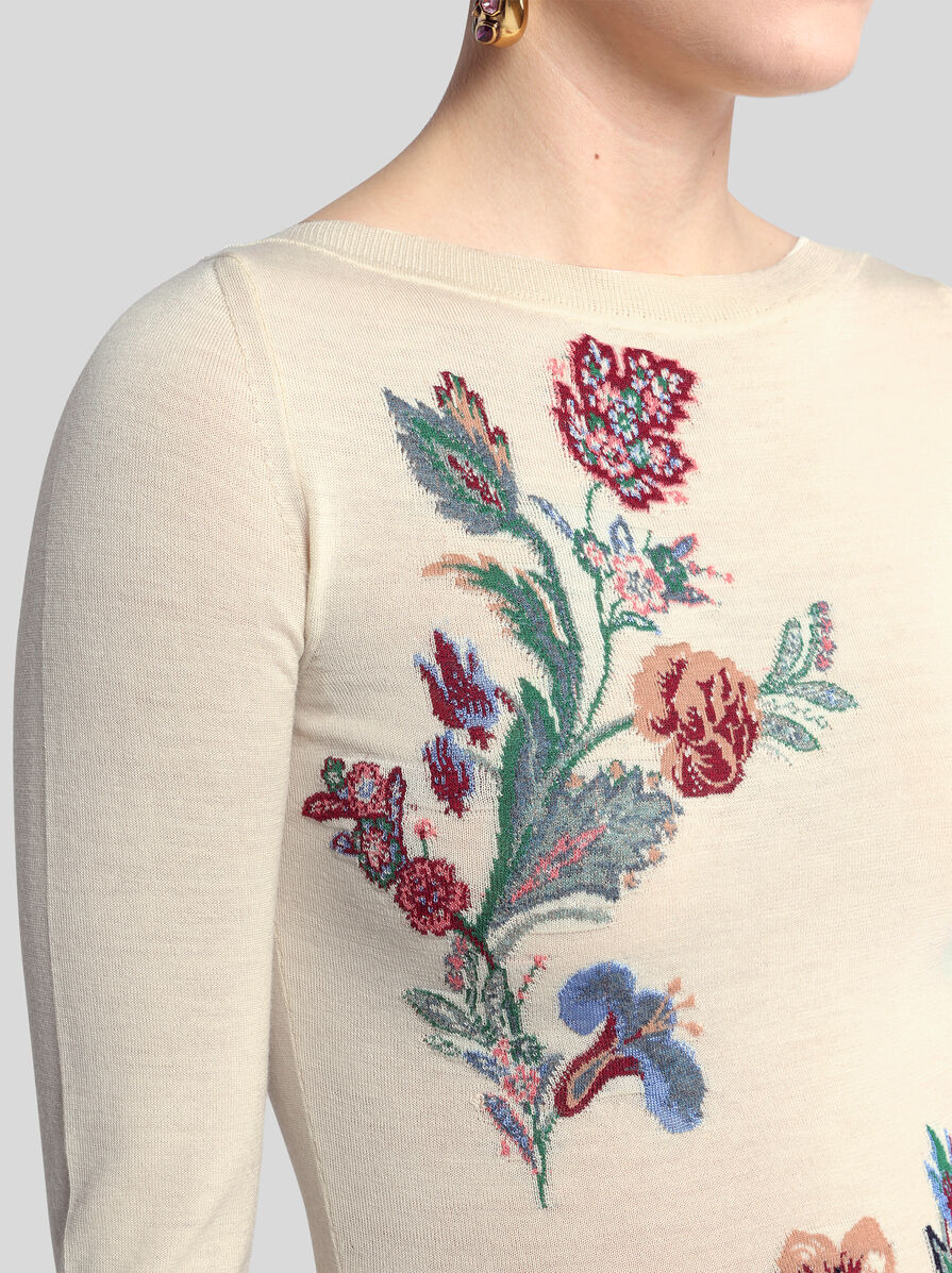 WOOL-BLEND JACQUARD SWEATER - 3