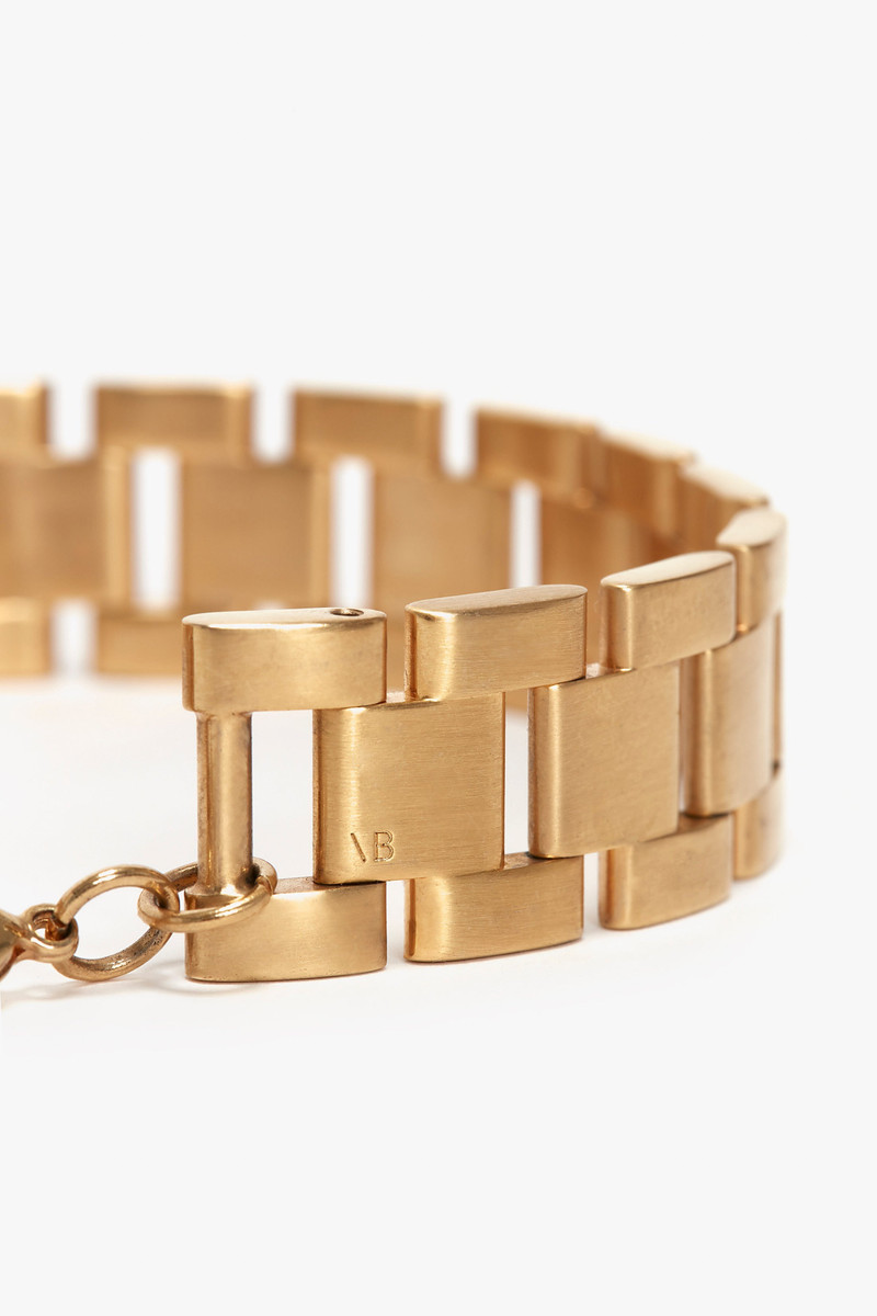 Victoria Beckham Exclusive Chain Wrap Necklace In Brushed Gold outlook