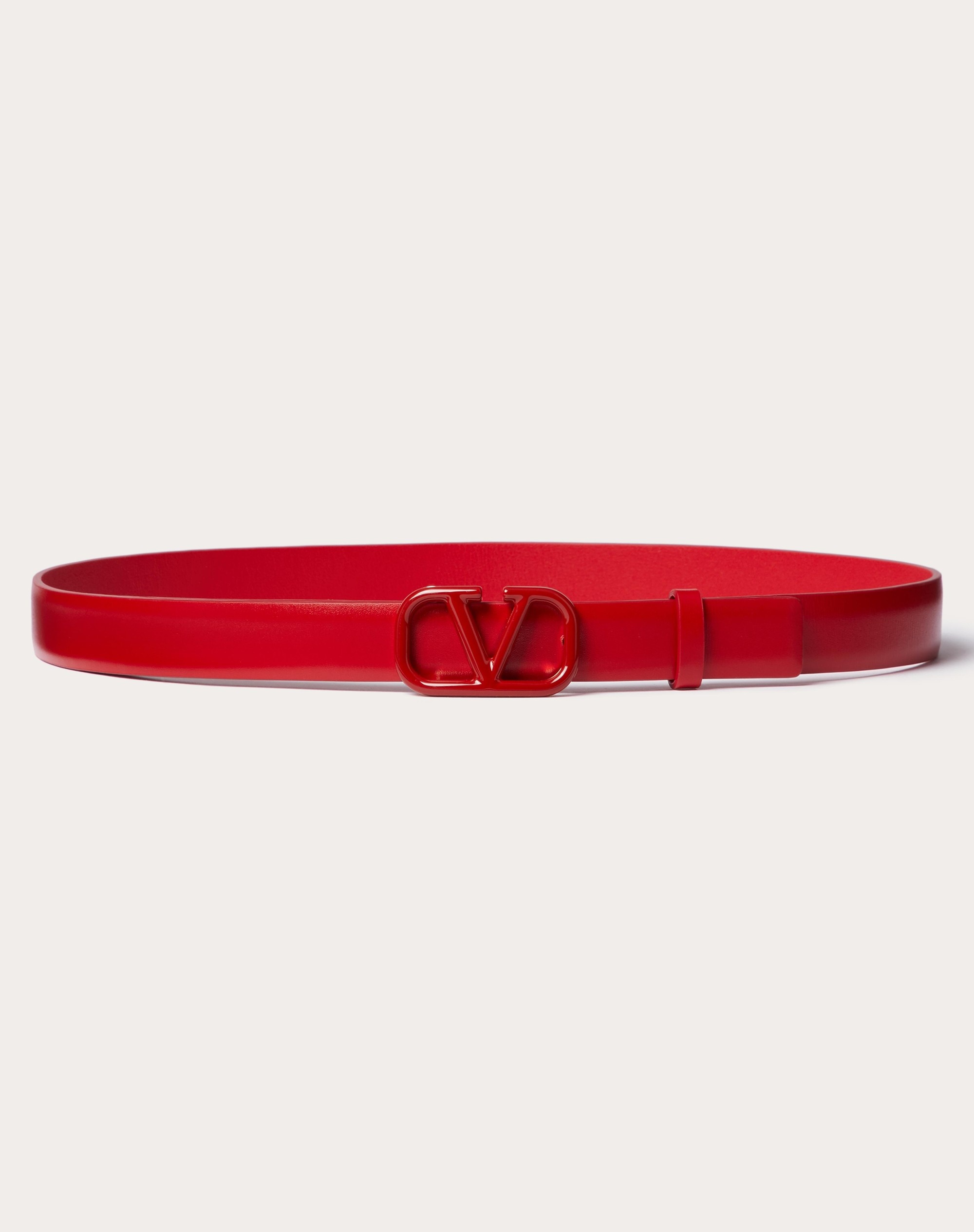 VLOGO SIGNATURE BELT IN SHINY CALFSKIN 20MM - 1