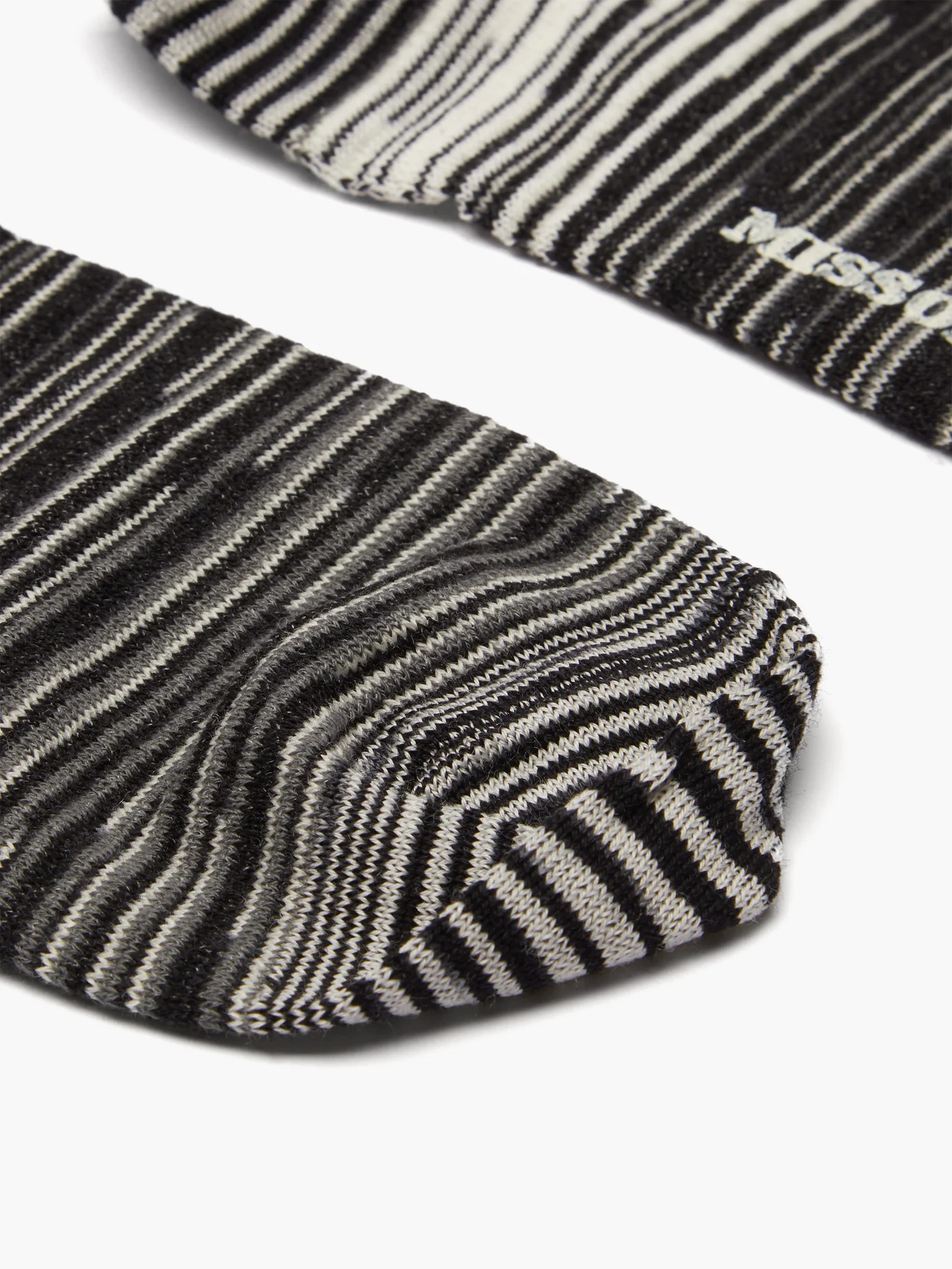 Striped cotton-blend socks - 4