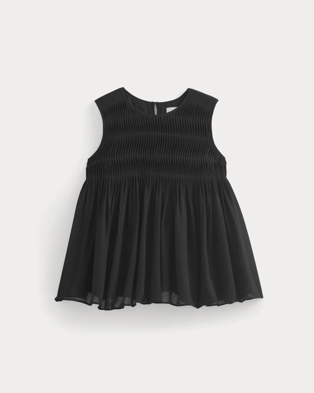 TWISTED PLEAT TANK IN SILK GEORGETTE - 1