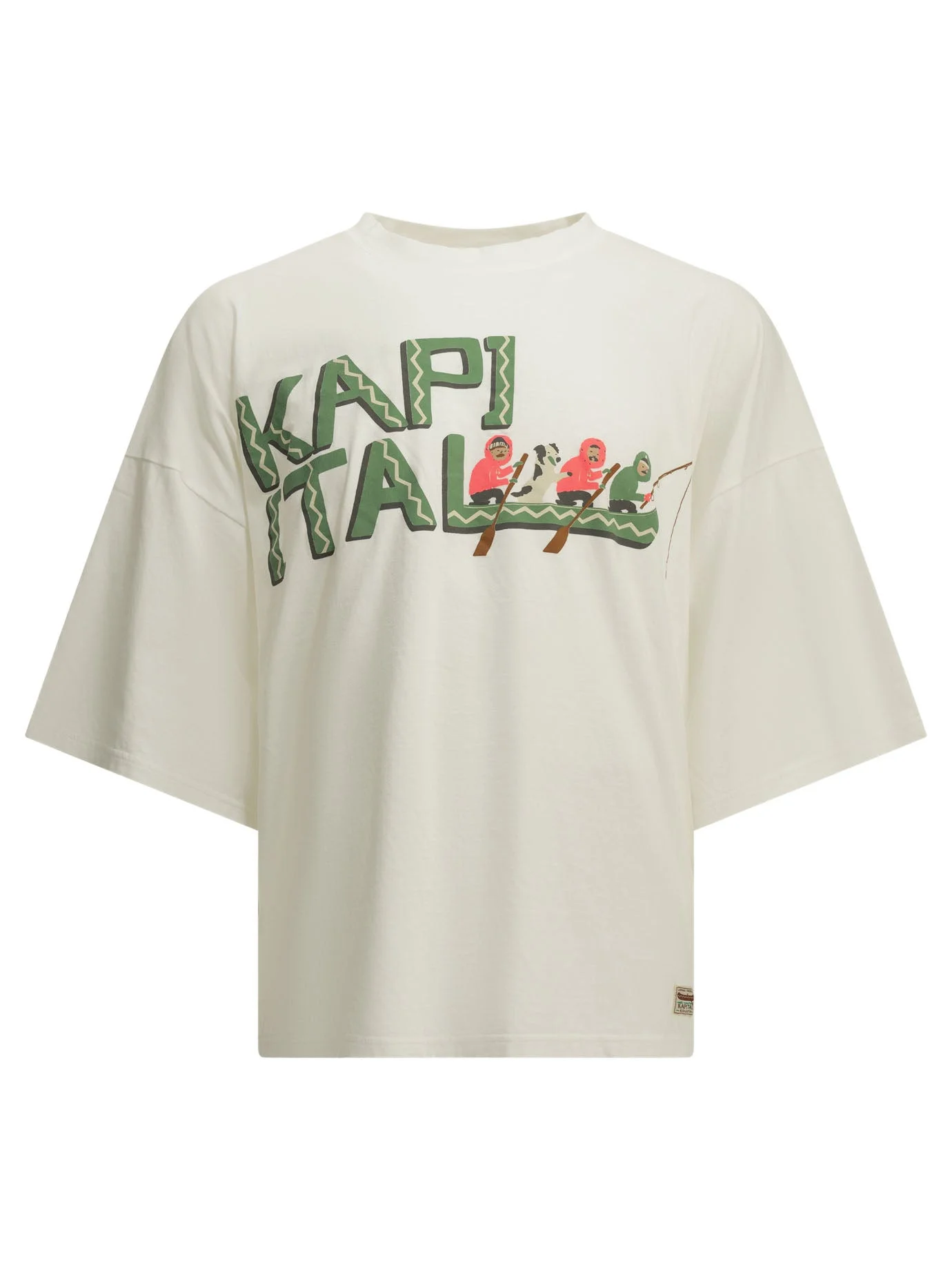Kapital Katabira Canoe Crew-neck T-shirt White - 1