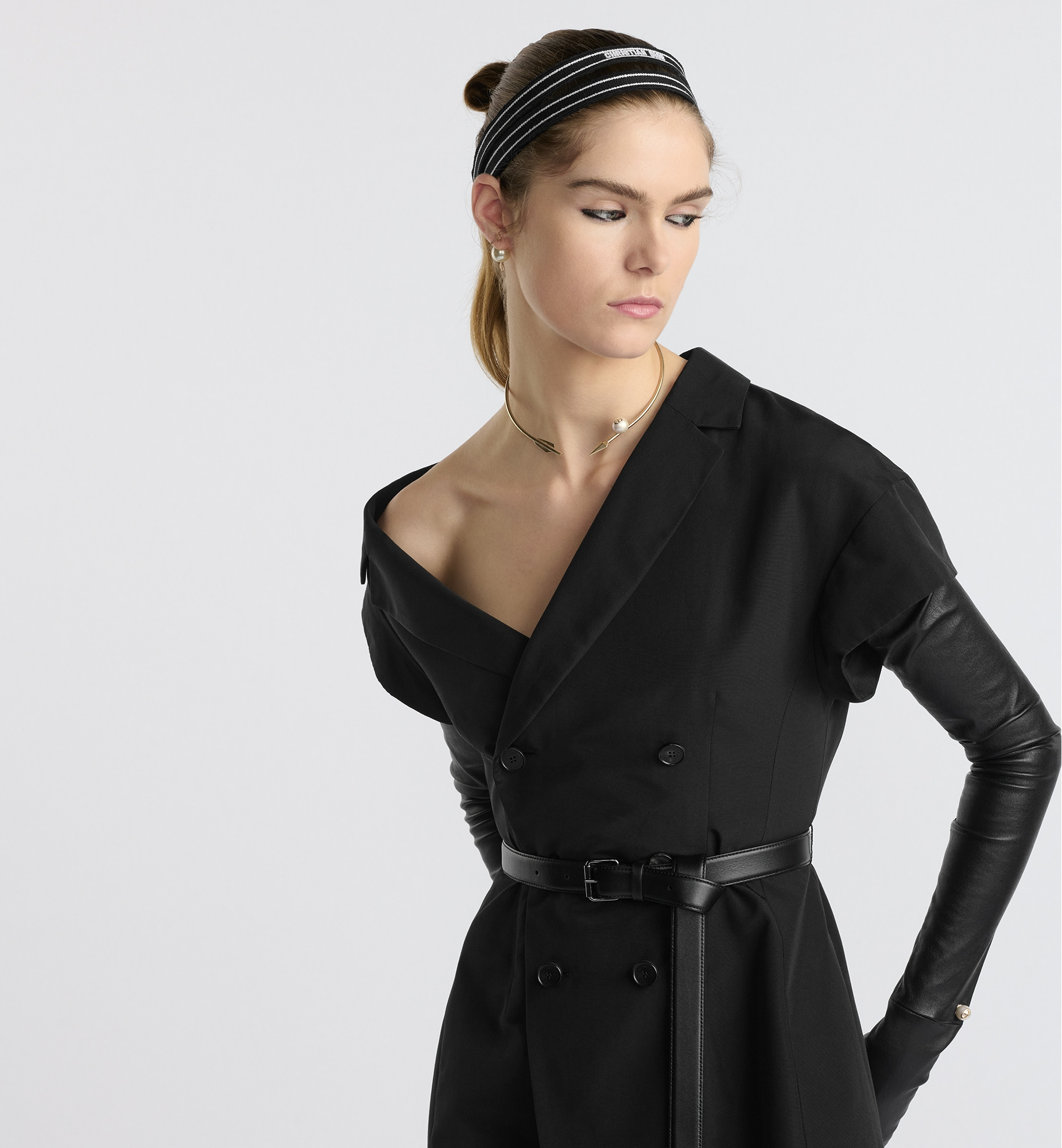 Mid-Length Asymmetric Dress - 4