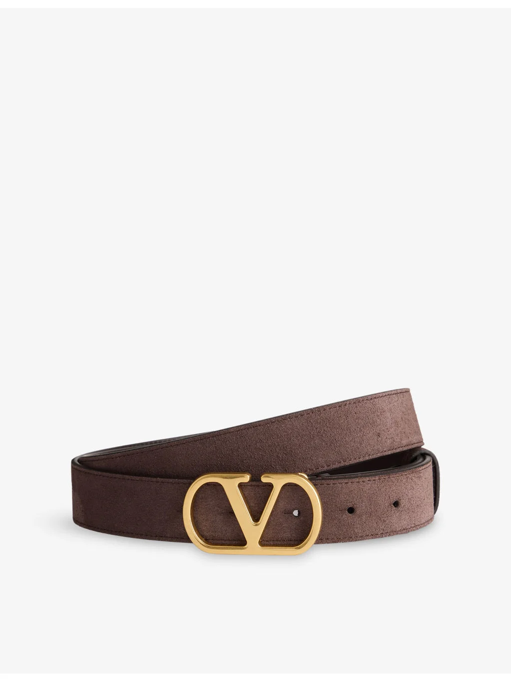 VLogo Signature Suede Belt - 1