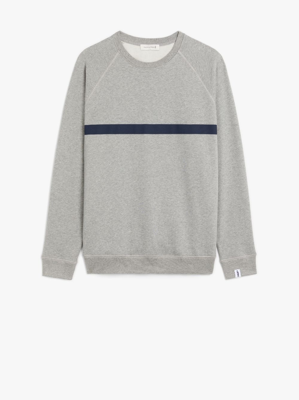 GREY X NAVY COTTON CREW NECK SWEATSHIRT | GJM-207 - 1