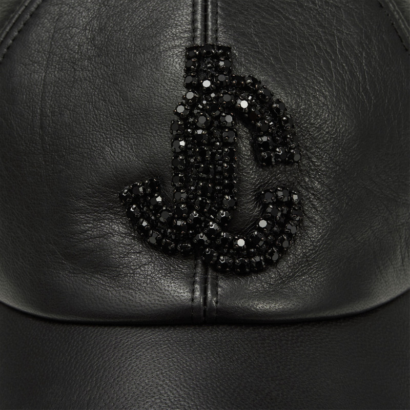 Saby
Black Leather Baseball Cap with Crystal JC Logo 4