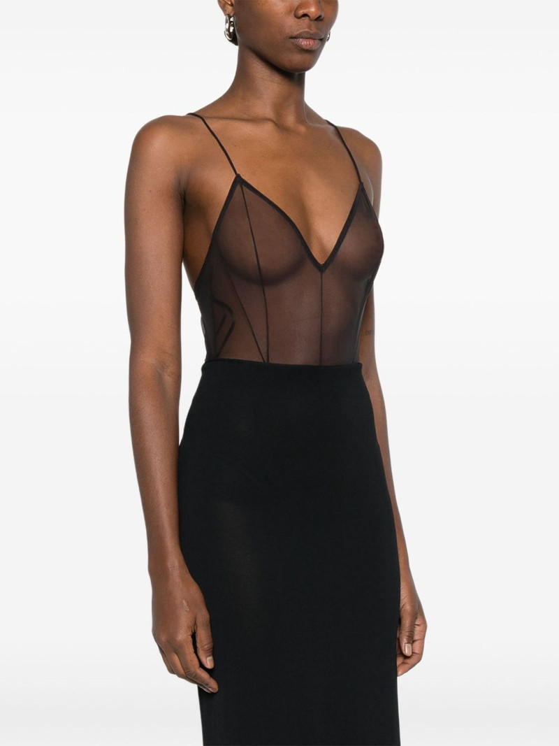 V-neck zip bodysuit 3