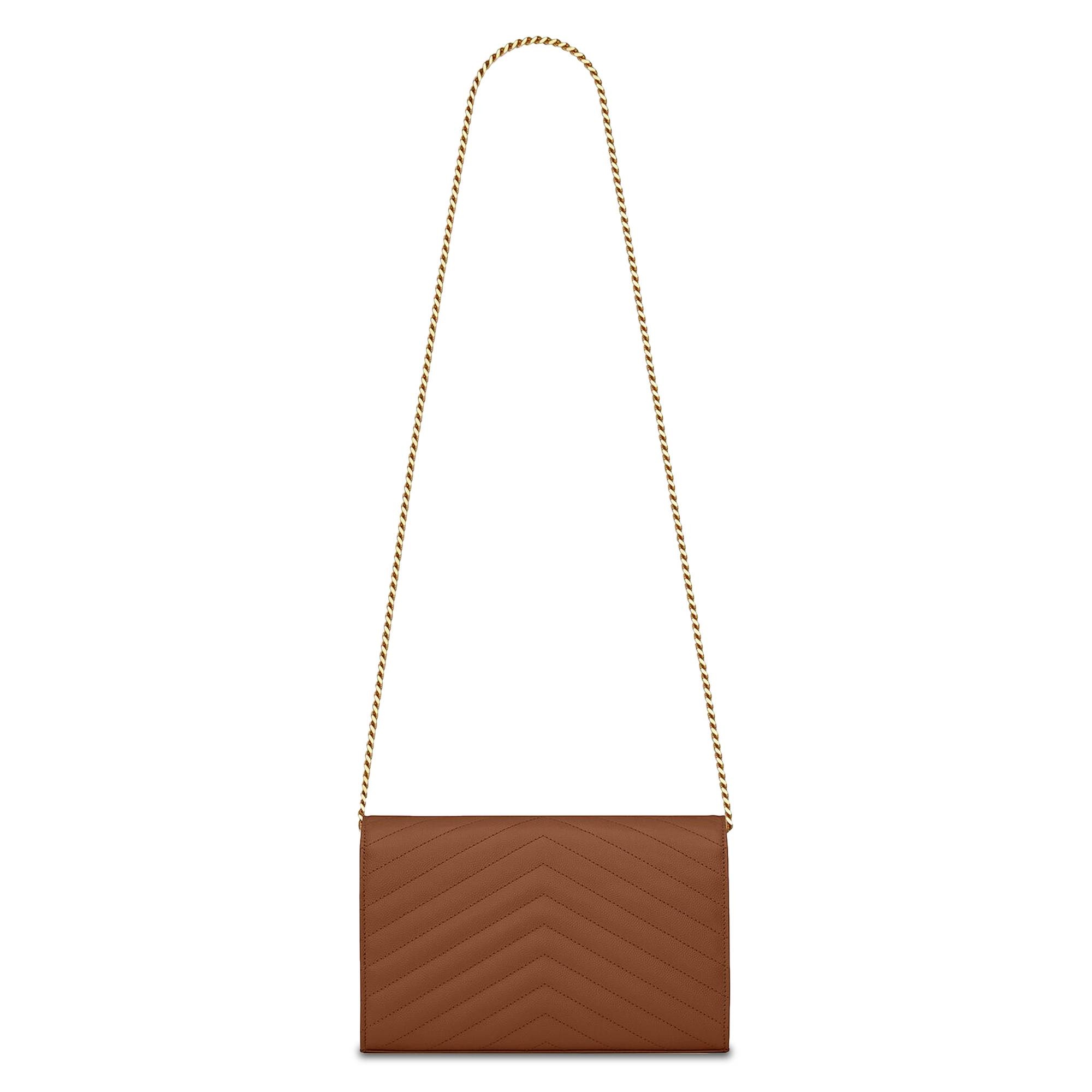 Saint Laurent Monogram Chain Wallet 'Naturel Dark' - 2