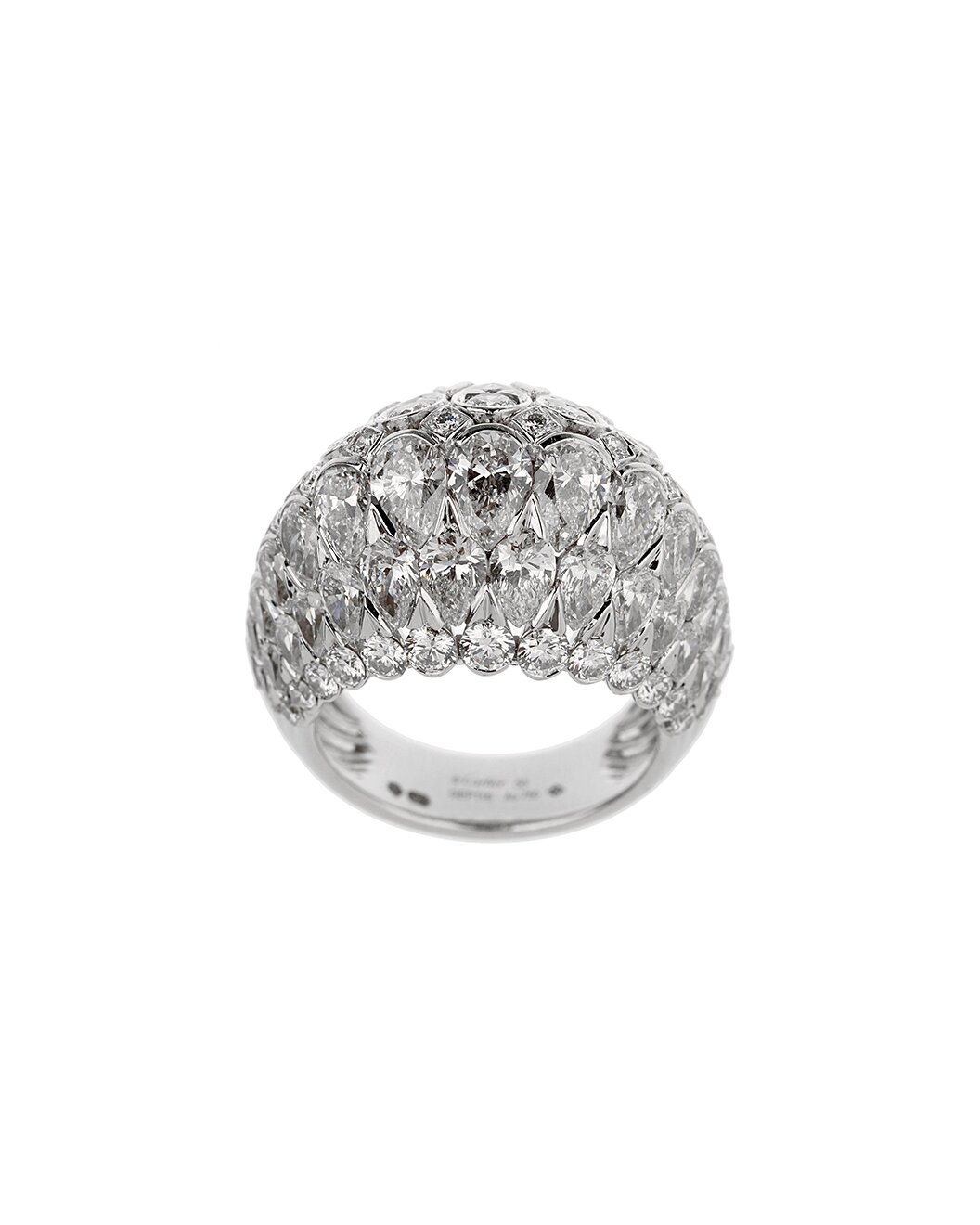 Cartier 18K 4.16 ct. tw. Diamond Pluie Bombe Cocktail Ring (Authentic Pre-Loved) - 3