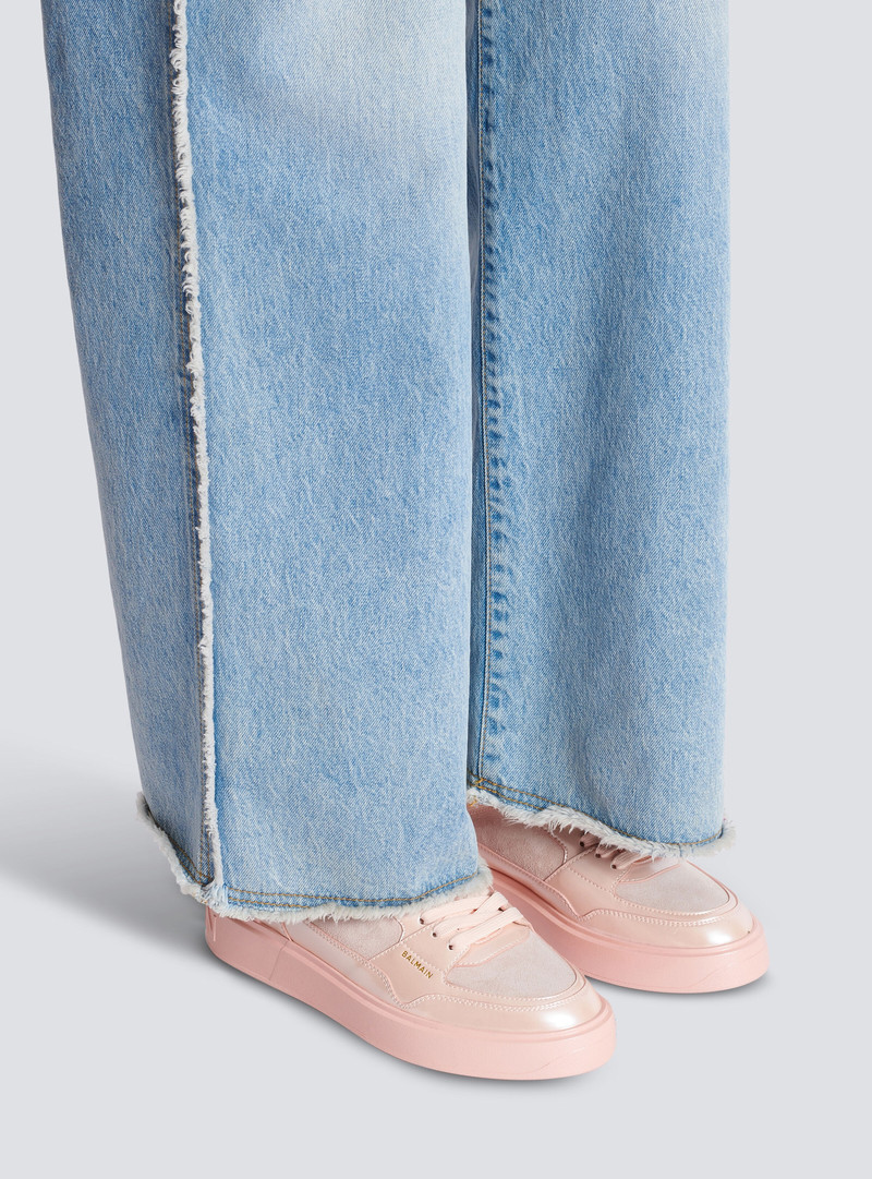 Balmain Iridescent B-Court Flip trainers outlook
