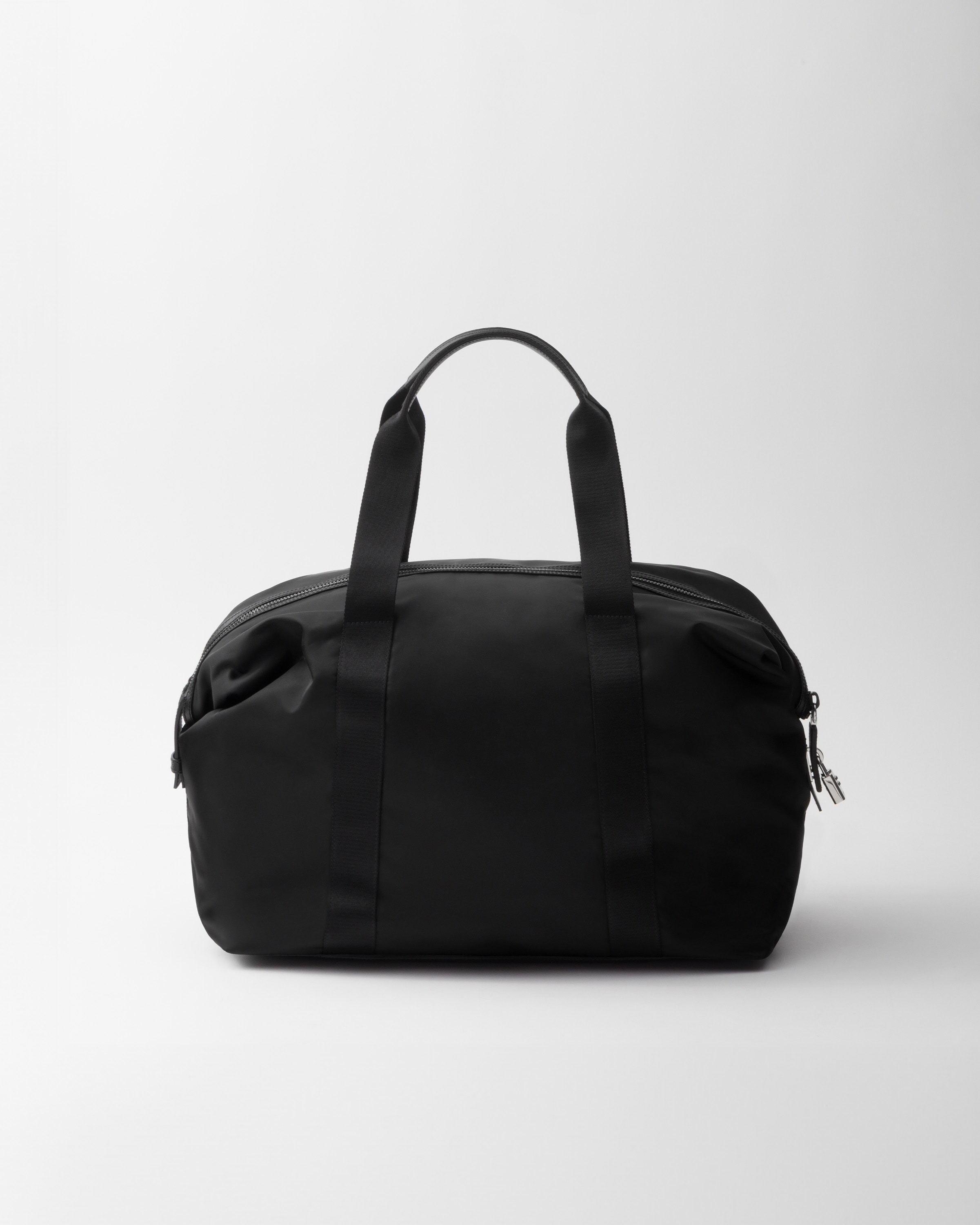 Re-Nylon and Saffiano leather duffle bag - 3