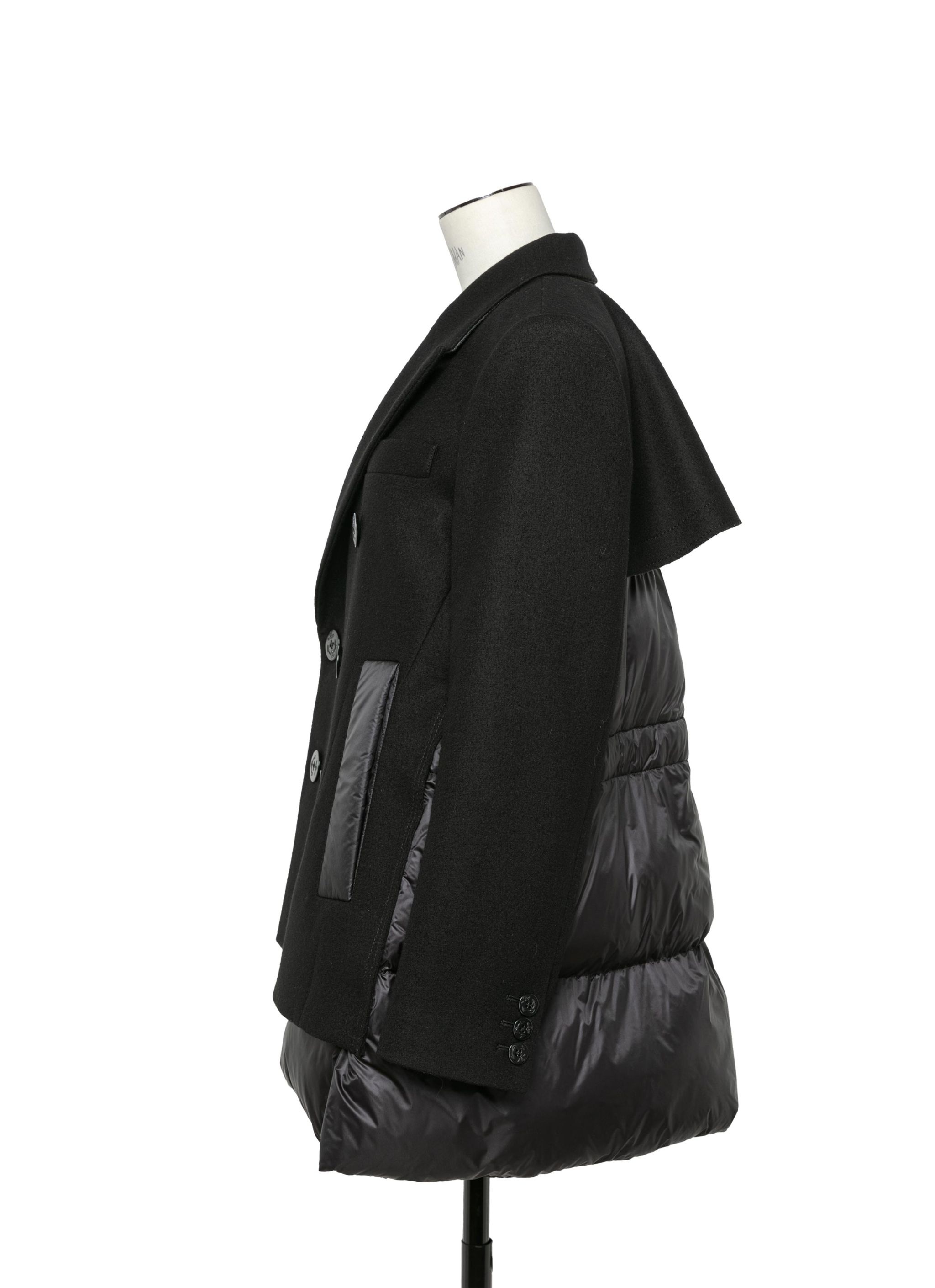 Wool Melton x Puffer Jacket - 3