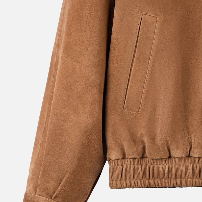 Bomber jacket in suede 3