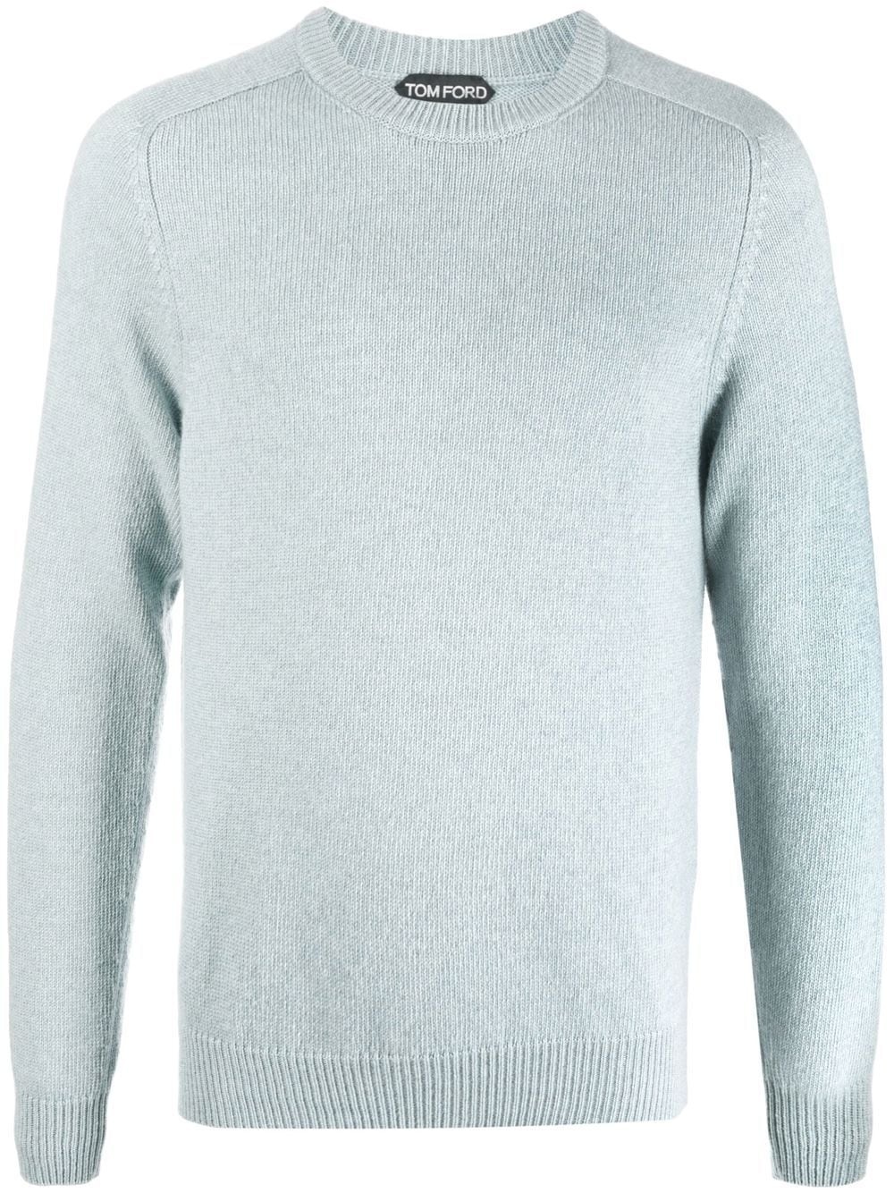 crew-neck long-sleeved jumper - 1