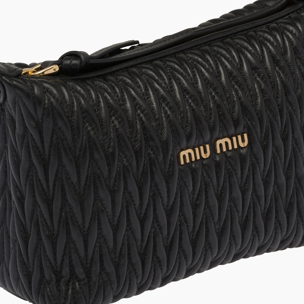 Miu Spirit matelassé leather mini bag - 5