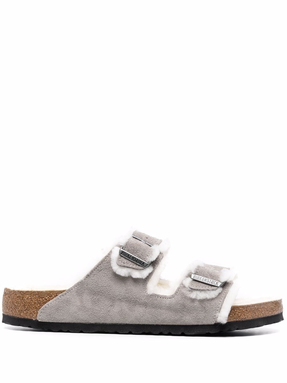 Arizona shearling suede sandals - 1