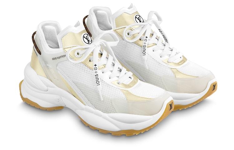 (WMNS) LOUIS VUITTON LV Run 55 Trainers 'White Gold' 1AAP5T - 2