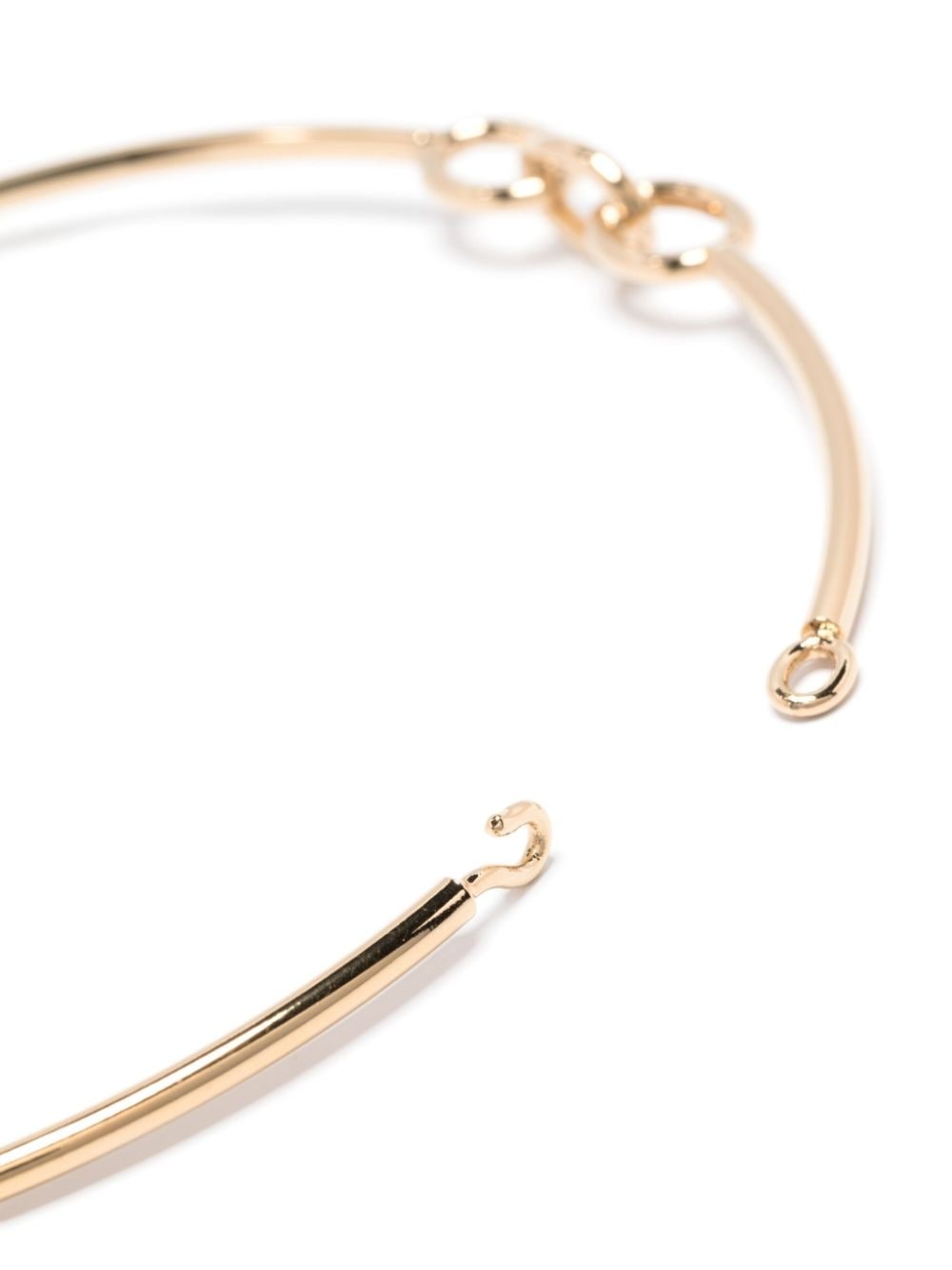 brass choker necklace - 3