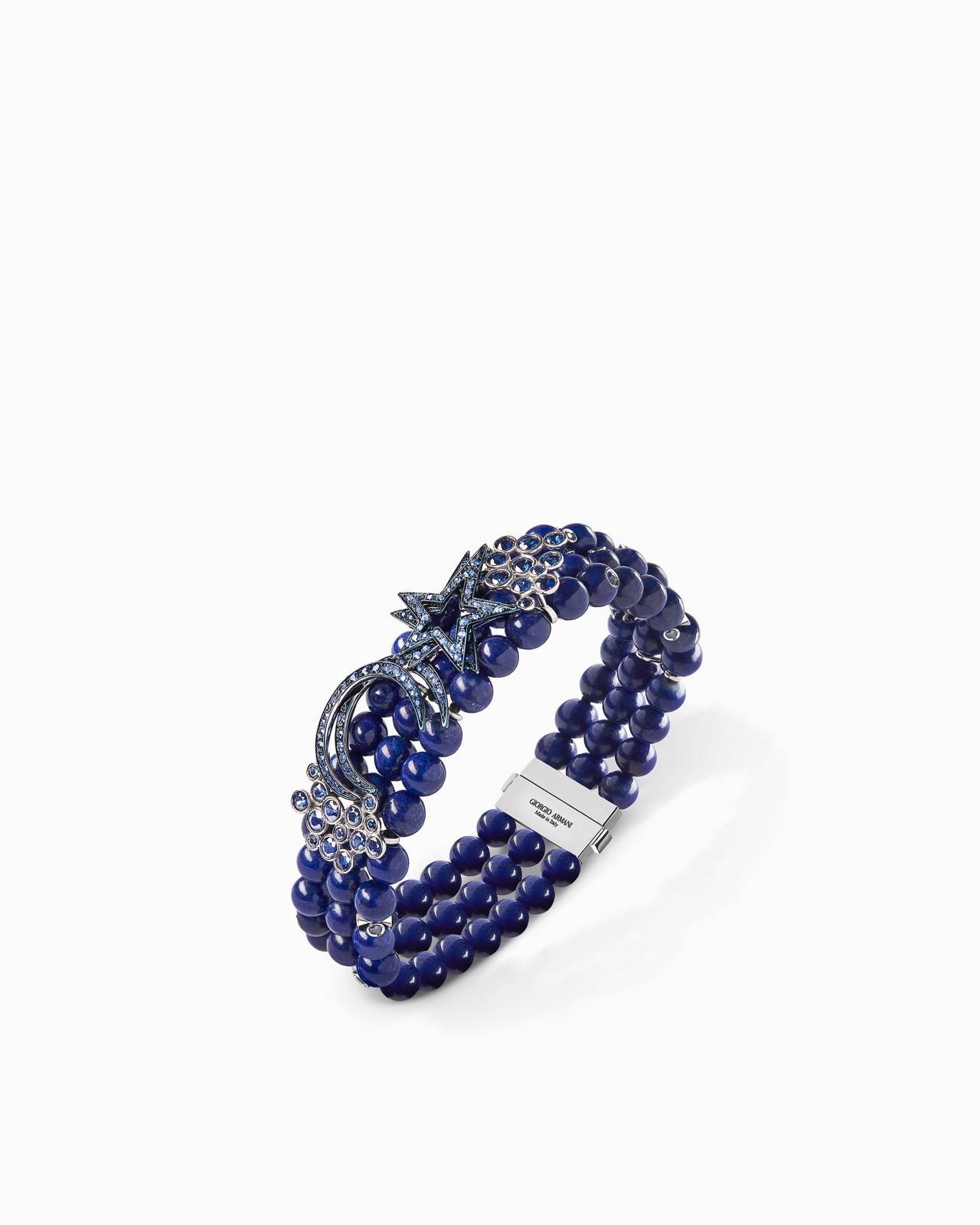18K WHITE-GOLD, SAPPHIRE AND LAPIS-LAZULI FIRMAMENTO BRACELET - 1