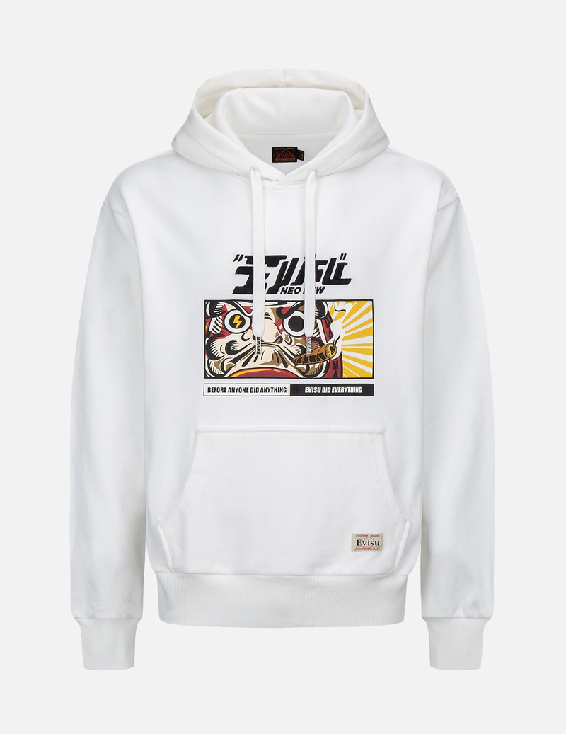 DARUMA BOX PRINT HOODED SWEATSHIRT 1