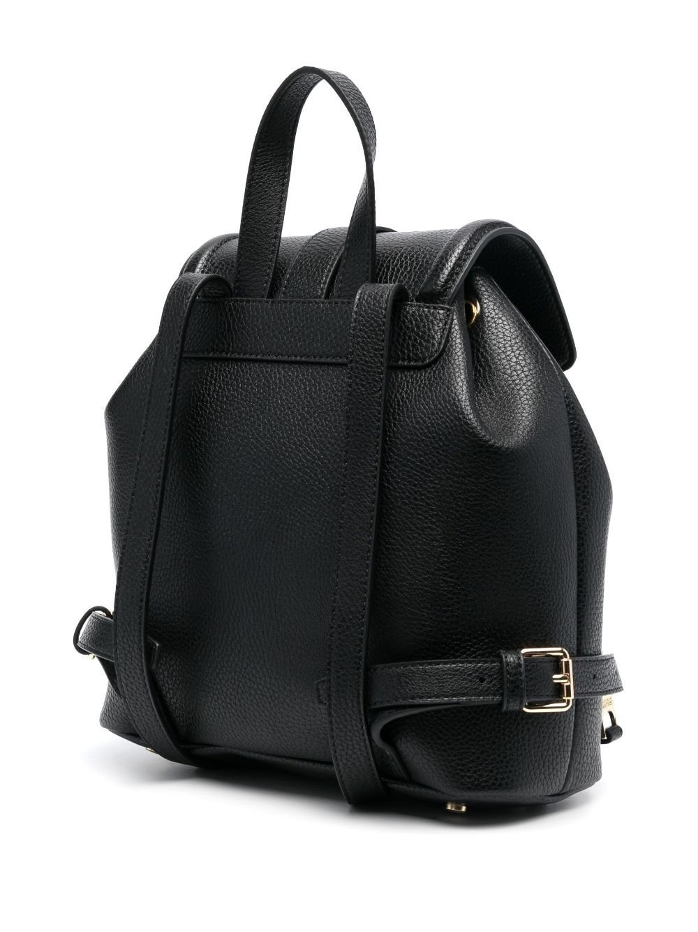 Baroque-buckle faux-leather backpack - 4