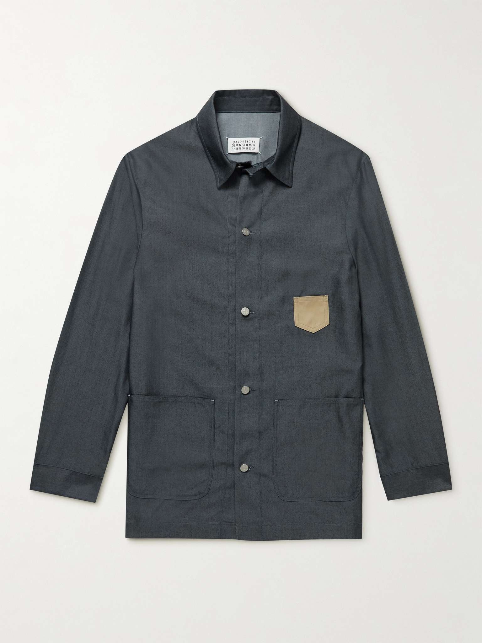 Oversized Canvas-Trimmed Twill Overshirt - 1