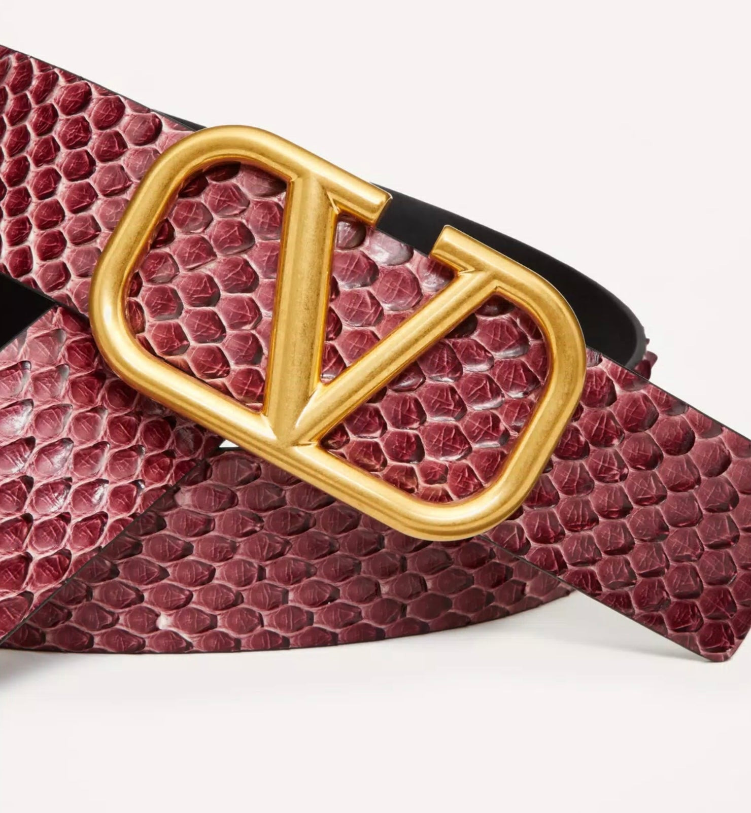 Valentino Vlogo Signature Python Belt 40mm - 2