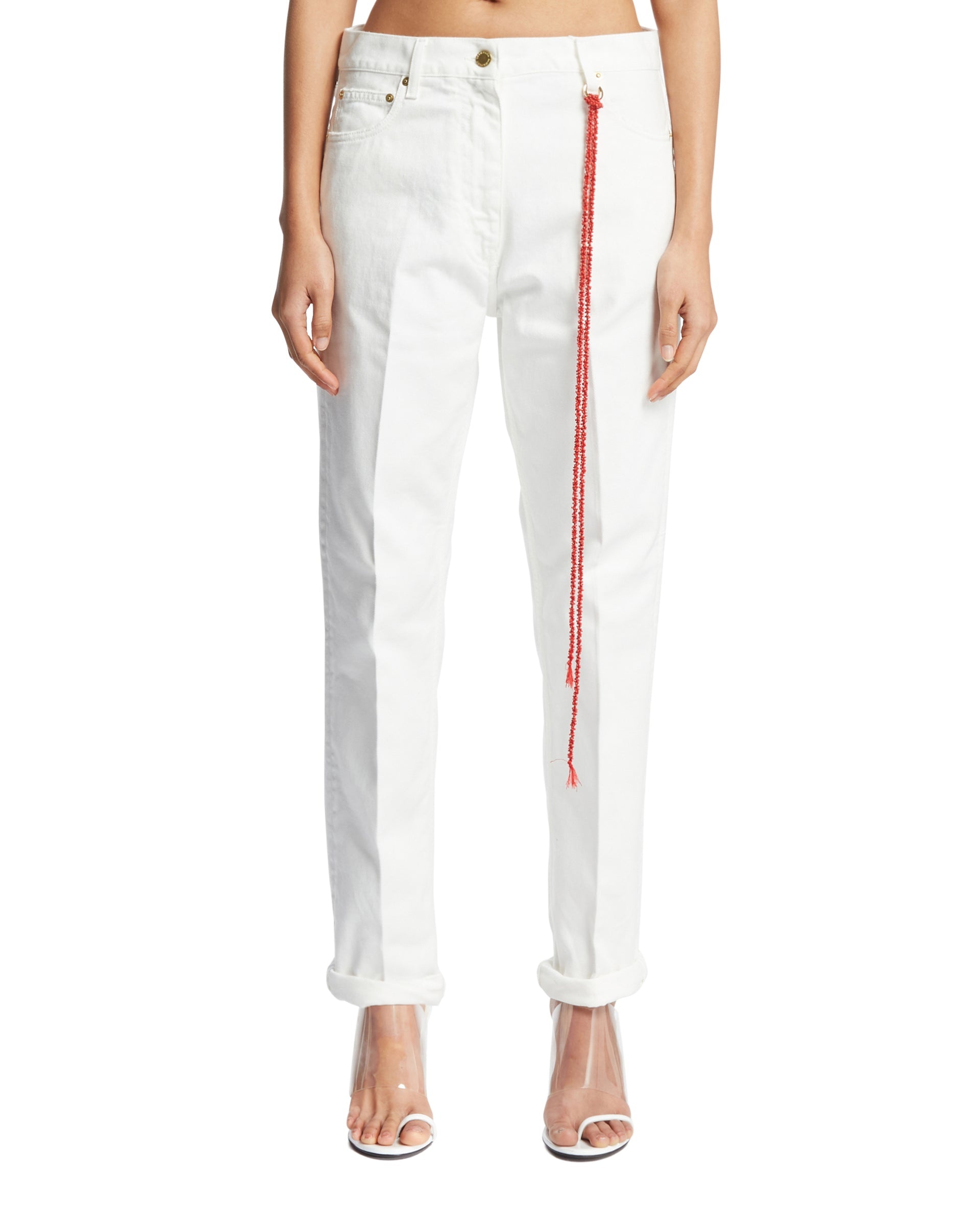 デニム・ジーパン DARKPARK Women Denim Pants 412325 WTR58DWB01W00 WHITE DARKPARK White Five-Pocket Pants | antonia | REVERSIBLE