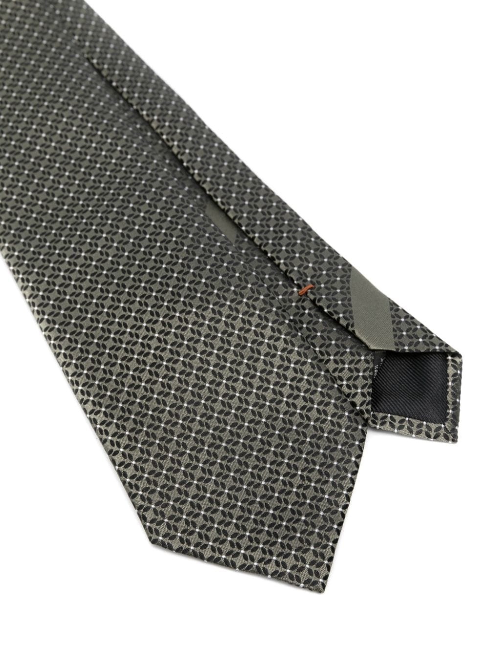 geometric-jacquard tie - 2