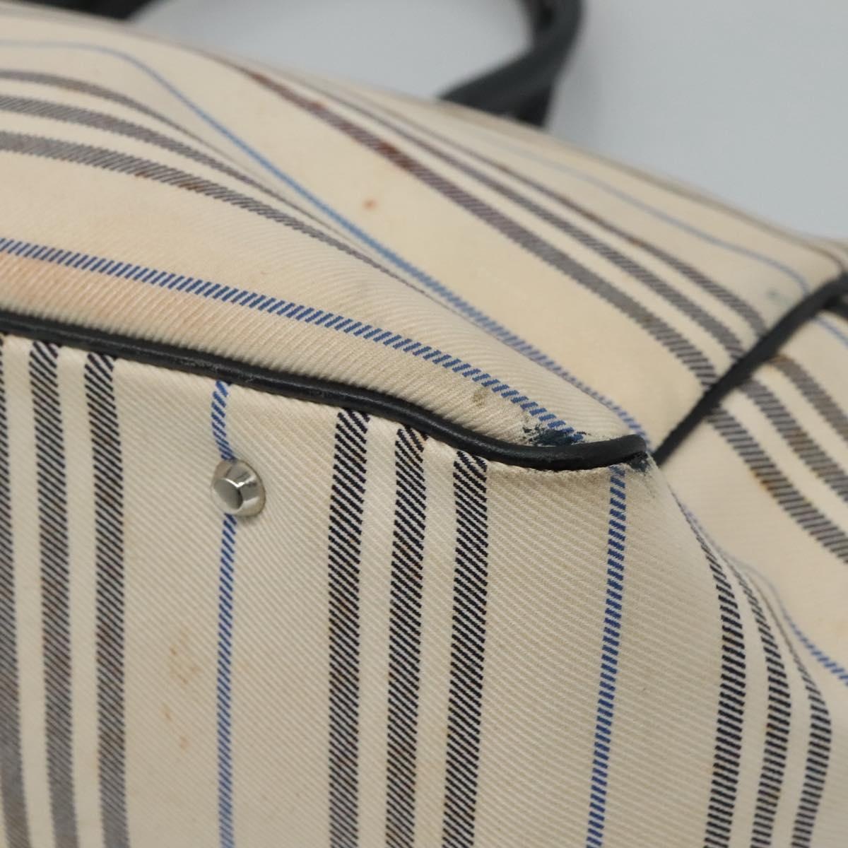 Burberry Tote Bag Canvas White - 10