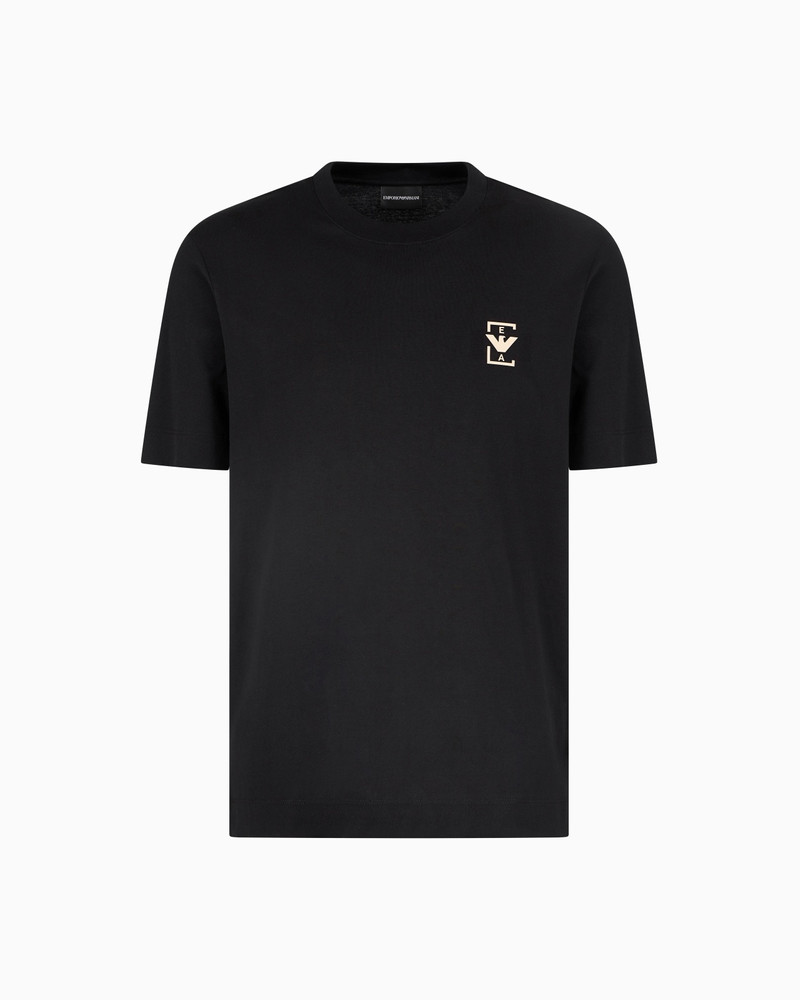 ASV JERSEY T-SHIRT WITH RUBBERISED LOGO PRINT 1