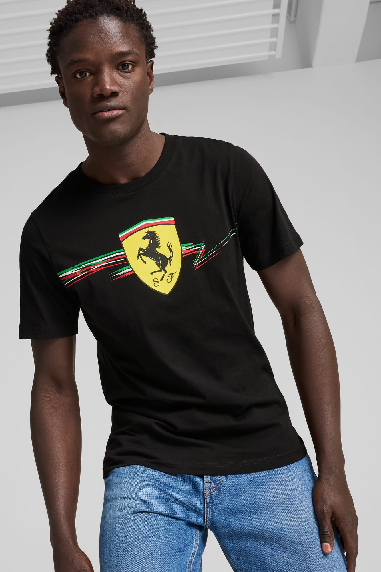 Scuderia Ferrari Race Big Shield Men's Tee - 3