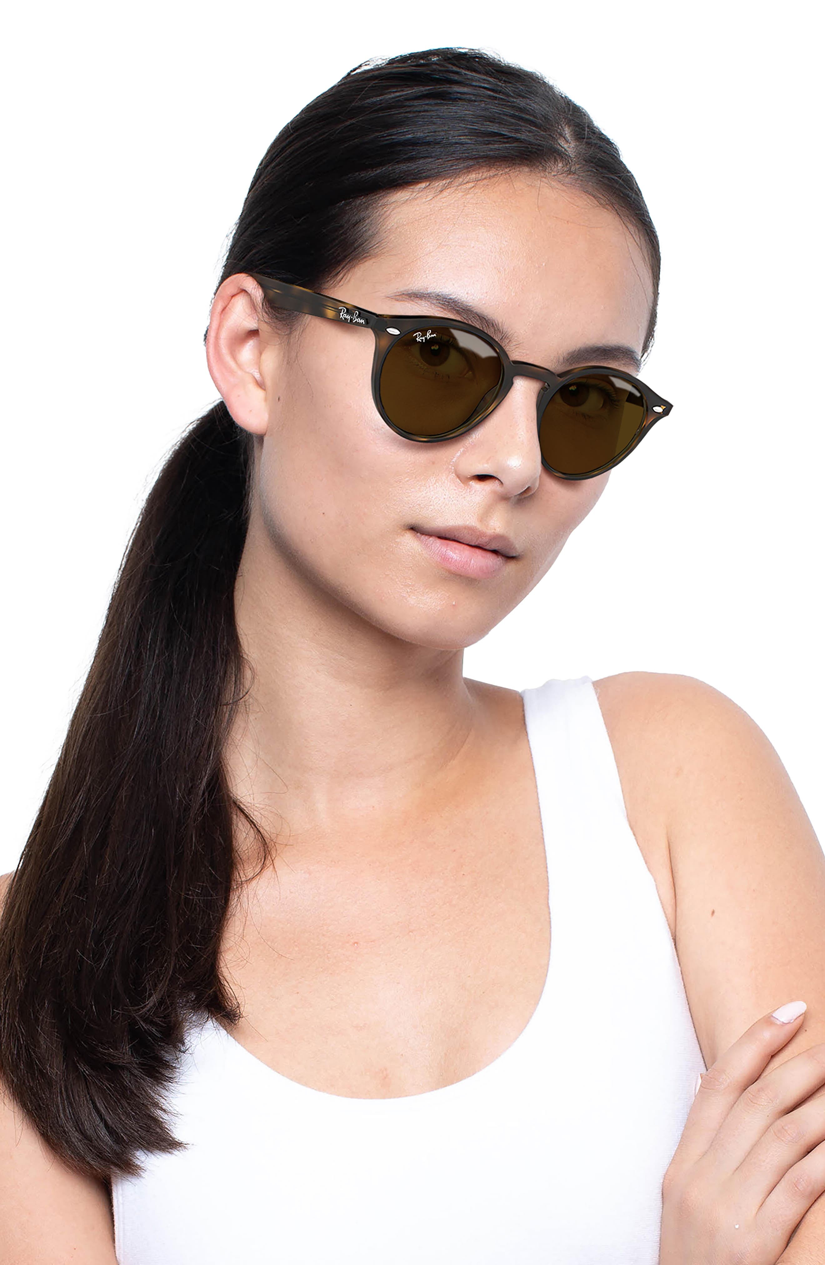 Ray-Ban Highstreet 49mm Round Sunglasses in Dark Havana at Nordstrom - 6