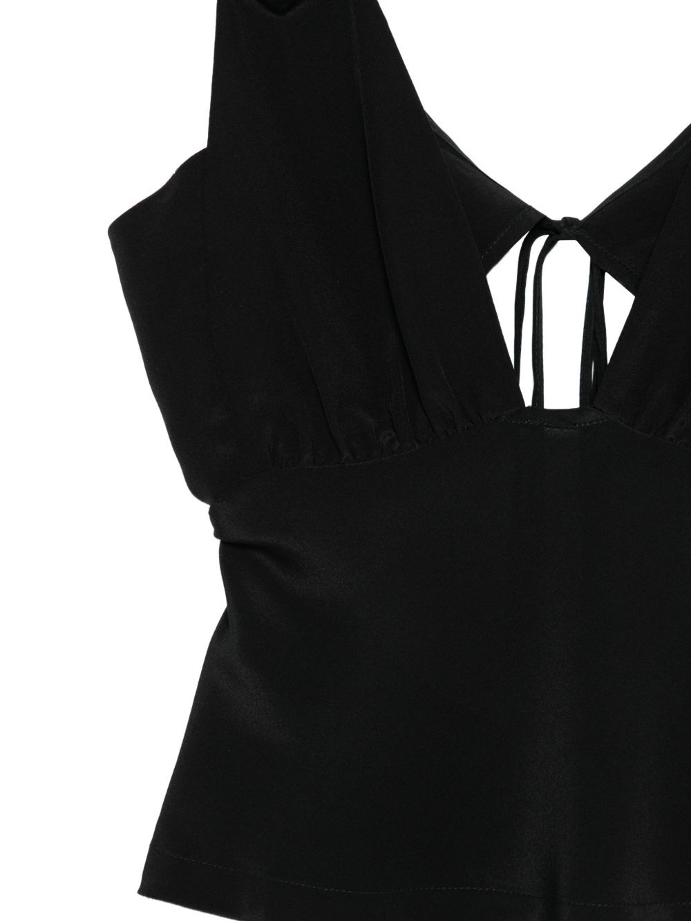 Bernie tie-front silk camisole - 3