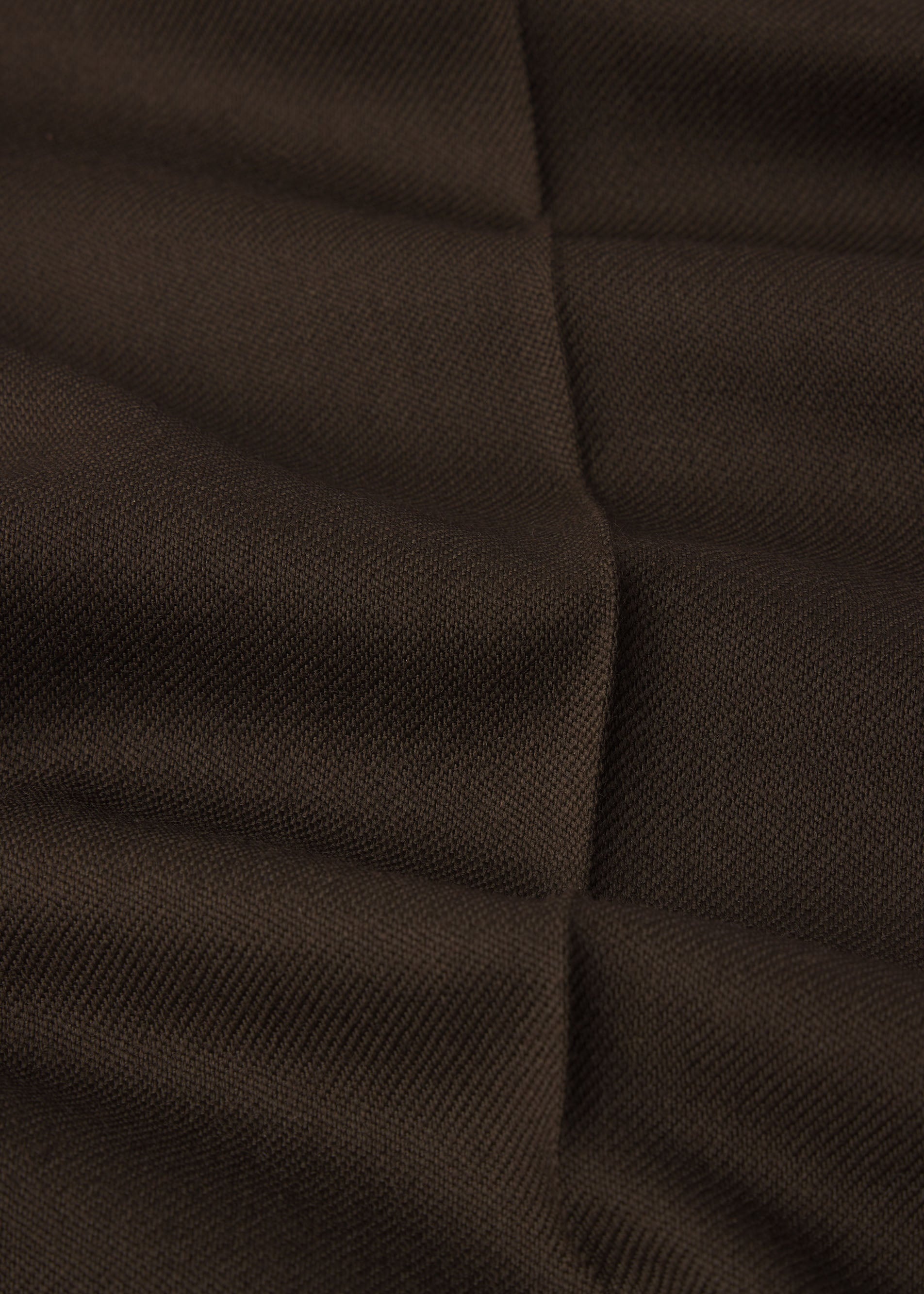 Wool Cargo Pant Trousers in Dark Taupe - 2