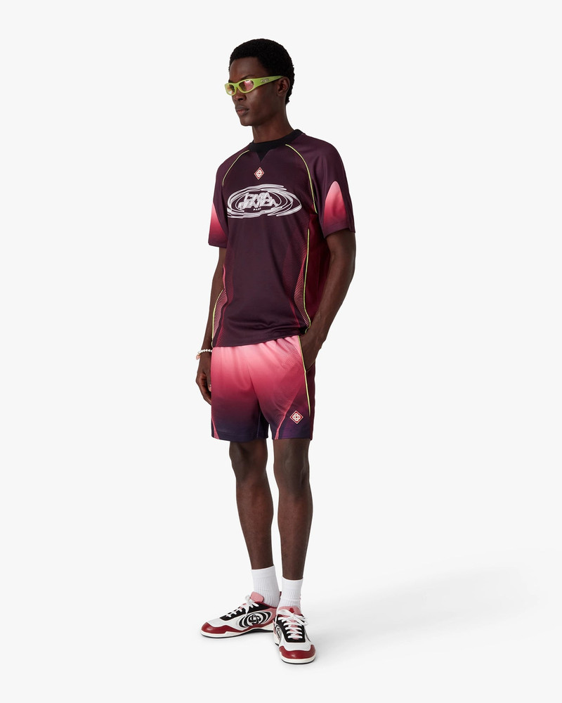 CASABLANCA Aubergine Gradient Short Sleeve Football Jersey outlook