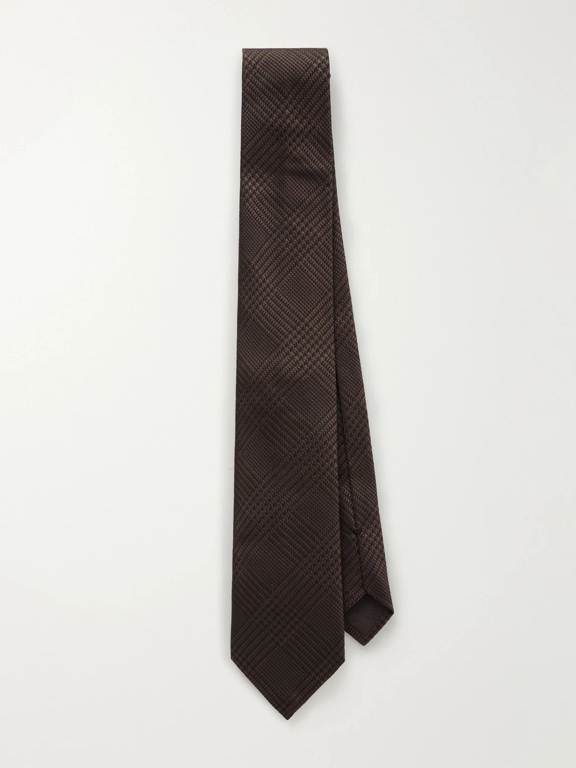7cm Prince of Wales Checked Silk-Jacquard Tie - 1