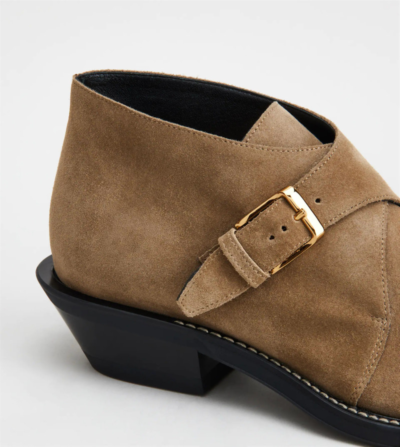 MONKSTRAPS IN SUEDE - BEIGE 6